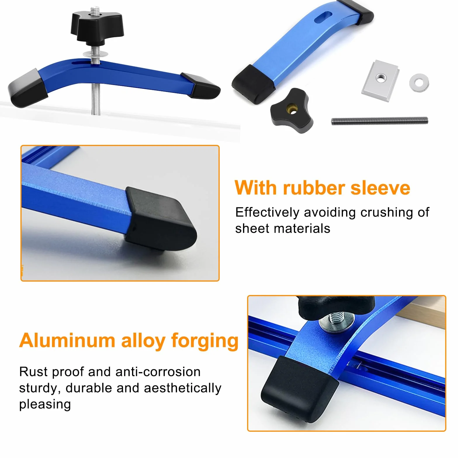 Stół warsztatowy T-Nut M8 zaciski śrubowe ze stopu aluminium