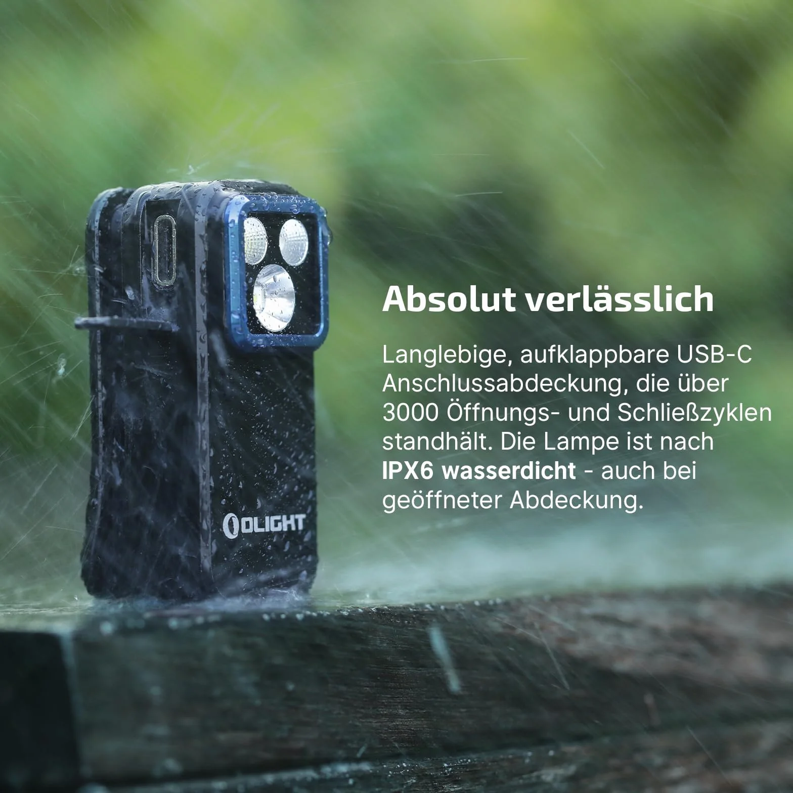 OLIGHT Oclip Pro Mini latarka LED 500 LM USB-C IPX10 z reflektorem czerwonym światłem
