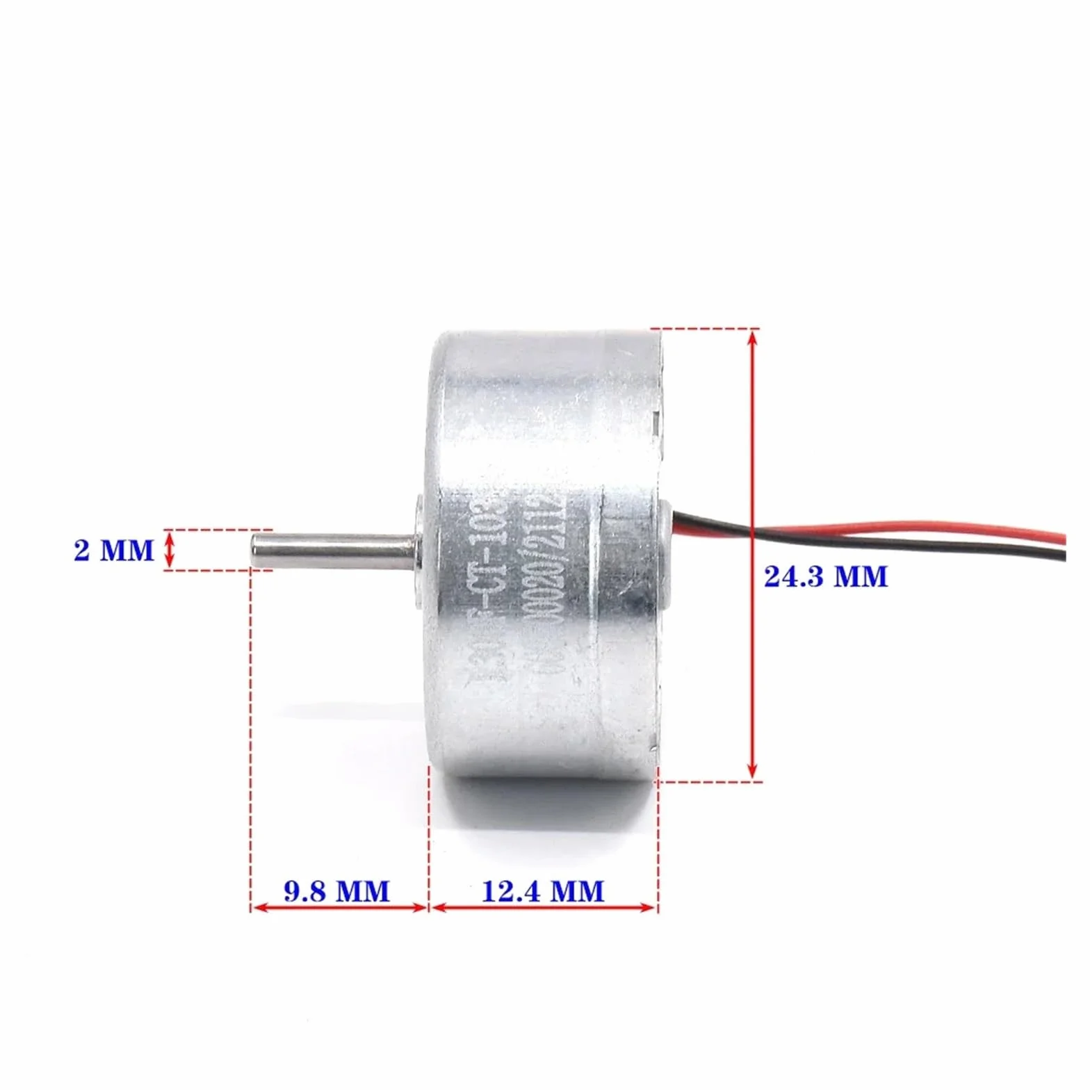 RF-300CT-10390 Metalowy silnik szczotkowy DC 1,5 V 3 V 6 V 6500 obr./min. Wolna prędkość
