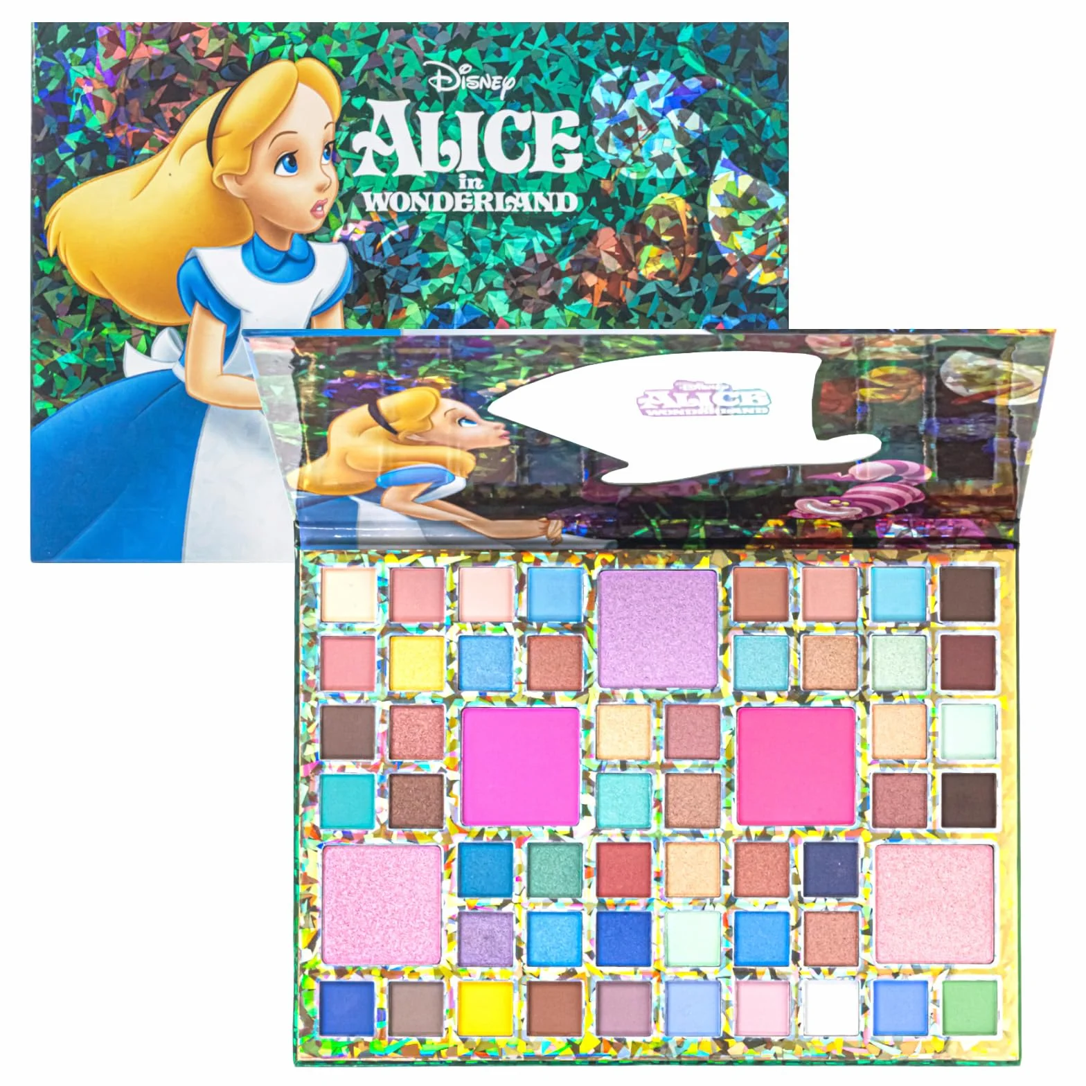 Alice in Wonderland Paleta Cieni 55 Kolorów z Lustrem