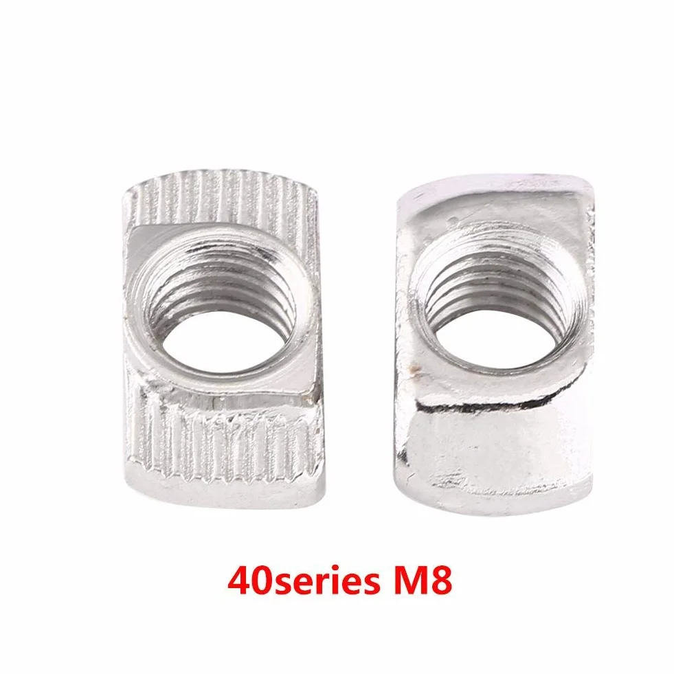 Nakrętki Winc powlekane stalą węglową Śruby z łbem młotkiem do profilu aluminiowego EU40-M8*19,5 x 10