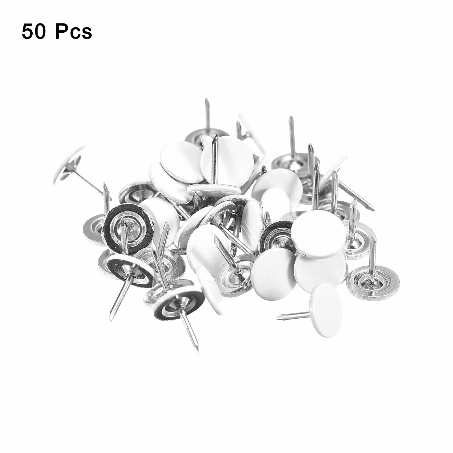 Gwoździe tapicerskie 11 x 13 mm płaska główka biały QUARKZMAN 50 szt.