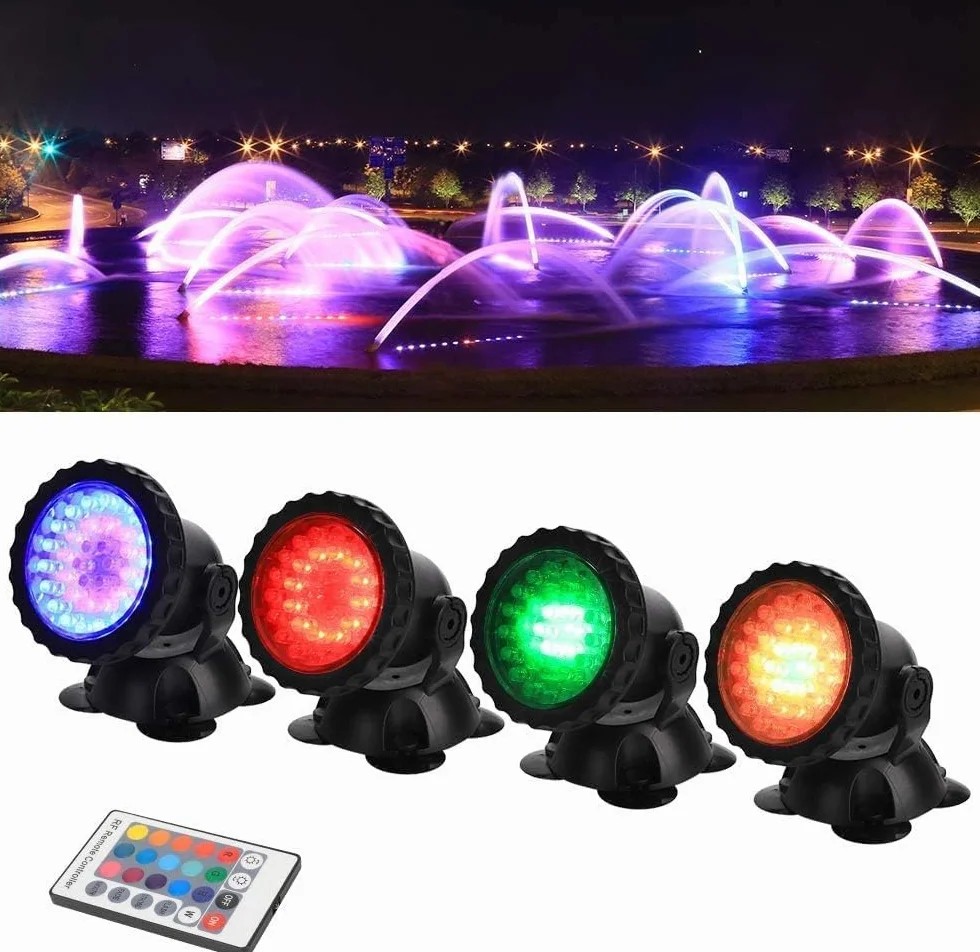 GreenSun Podwodne oświetlenie stawu IP68 RGB z pilotem