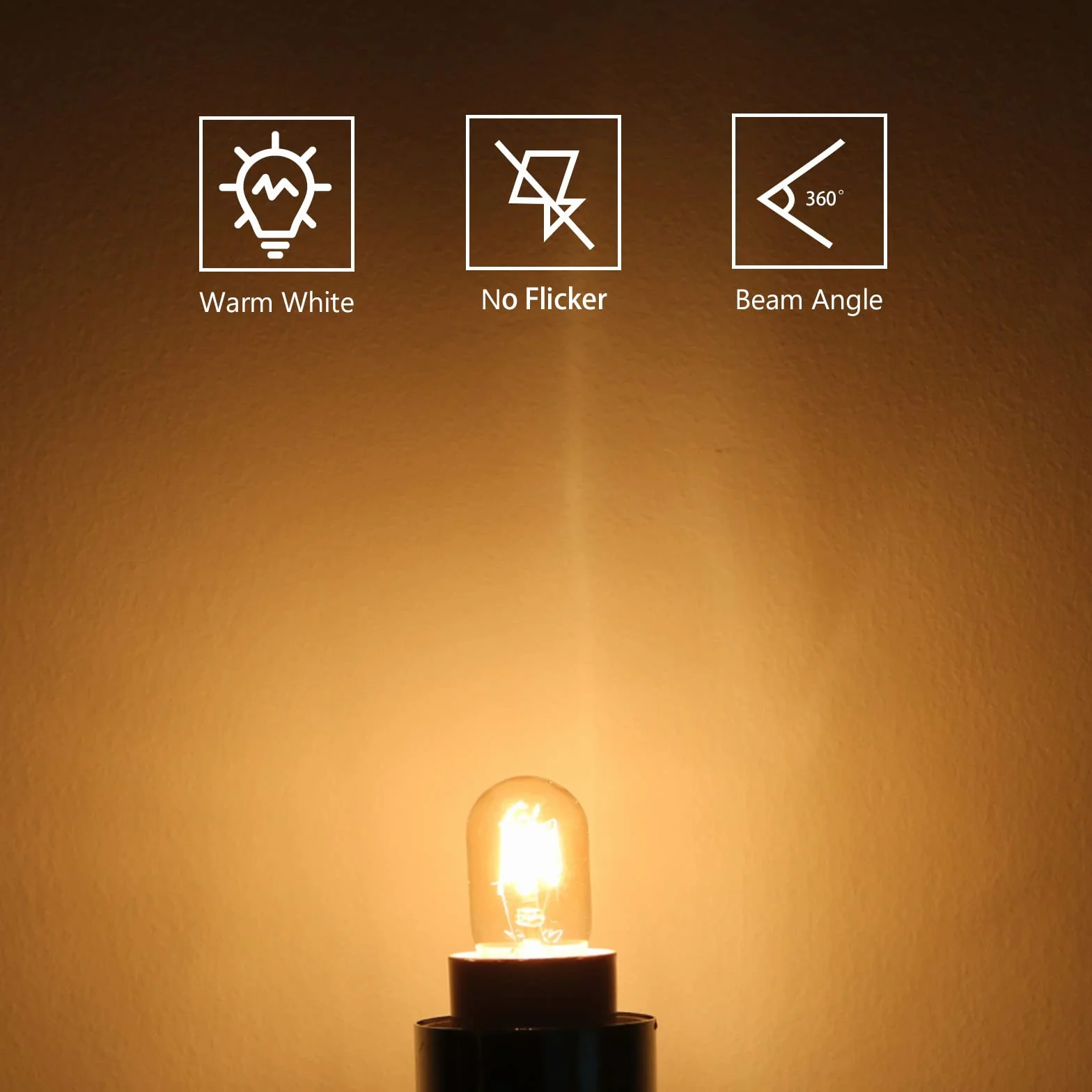 Lampa do lodówki 15W E14 T20 2700K ciepła biel 230V ściemnialna 2 sztuki