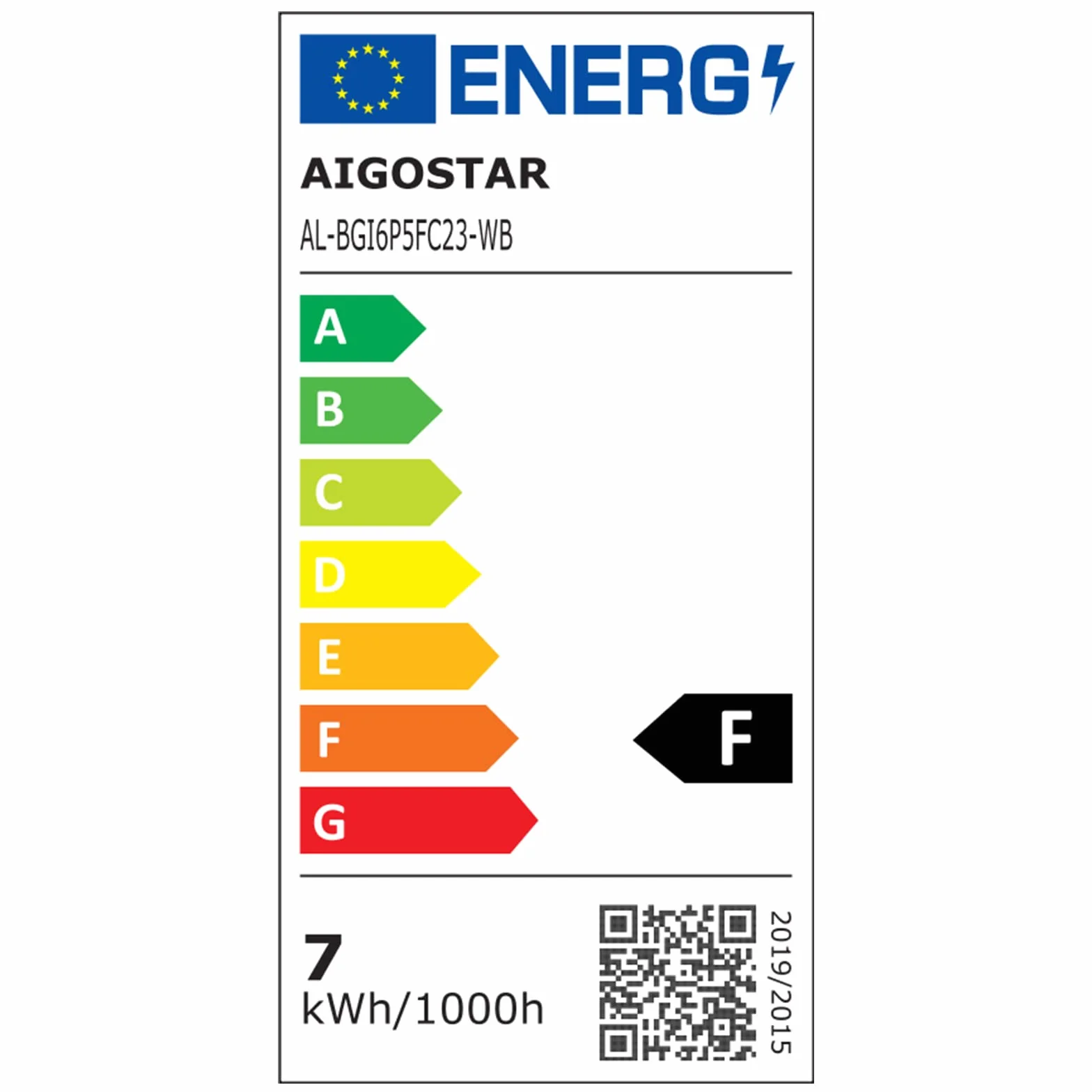 Aigostar Lampa Alexa Inteligentna Żarówka LED SL2 G45 E14 6,5W RGB Ciepła/Zimna Ściemnialna 6 Sztuk