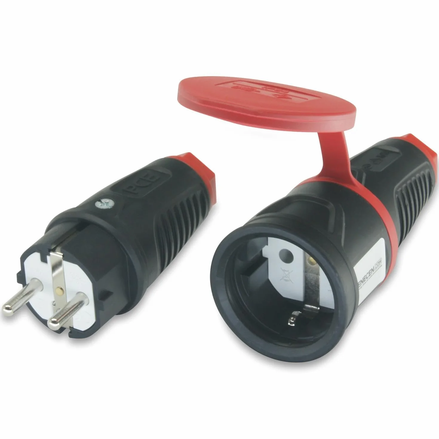 Wtyczka i z??cze - zestaw SK 230 V/16 A IP44 z gumow? ST/KU BD - PCE