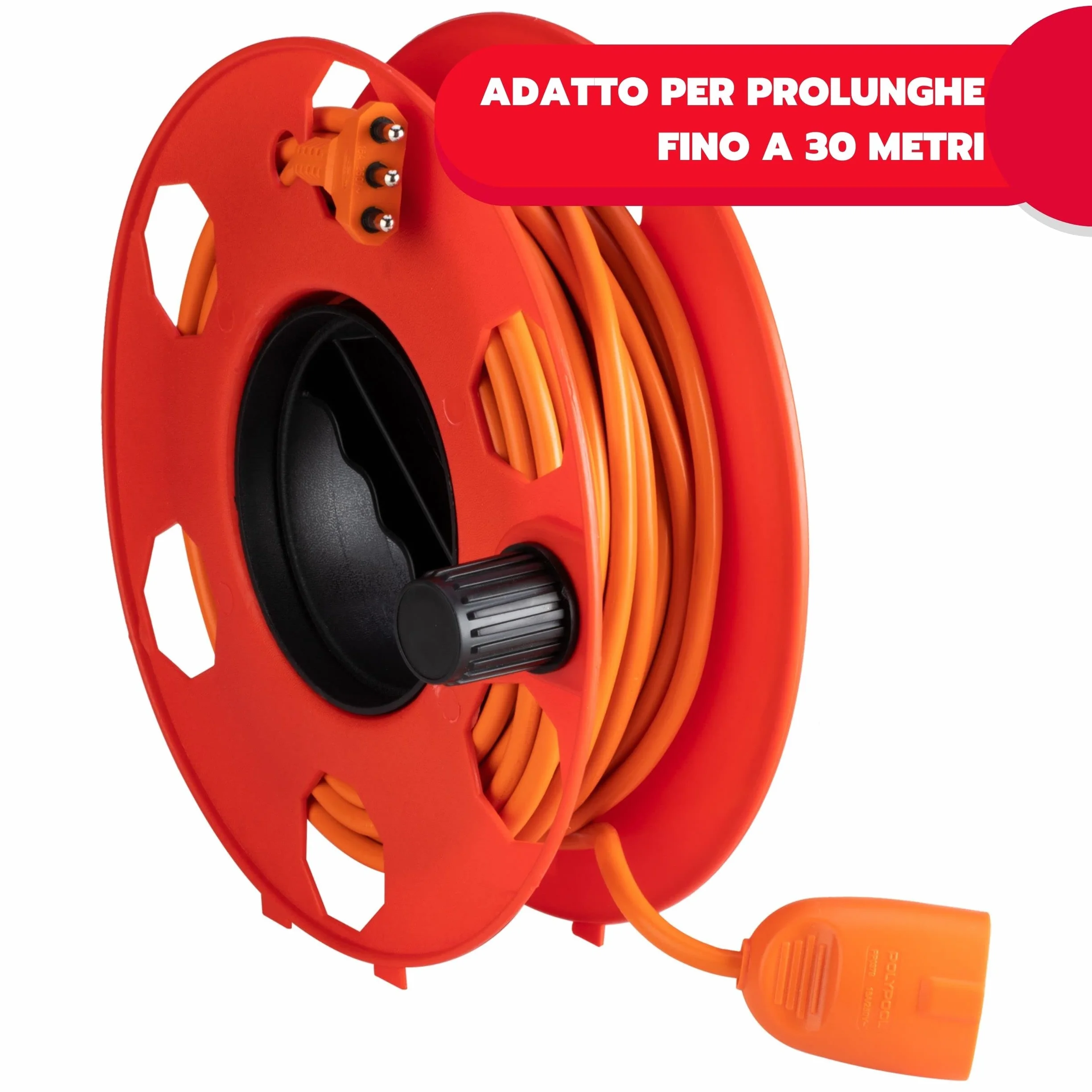 Poly Pool PP2603 Rolly Cable Reel czerwony 30 m