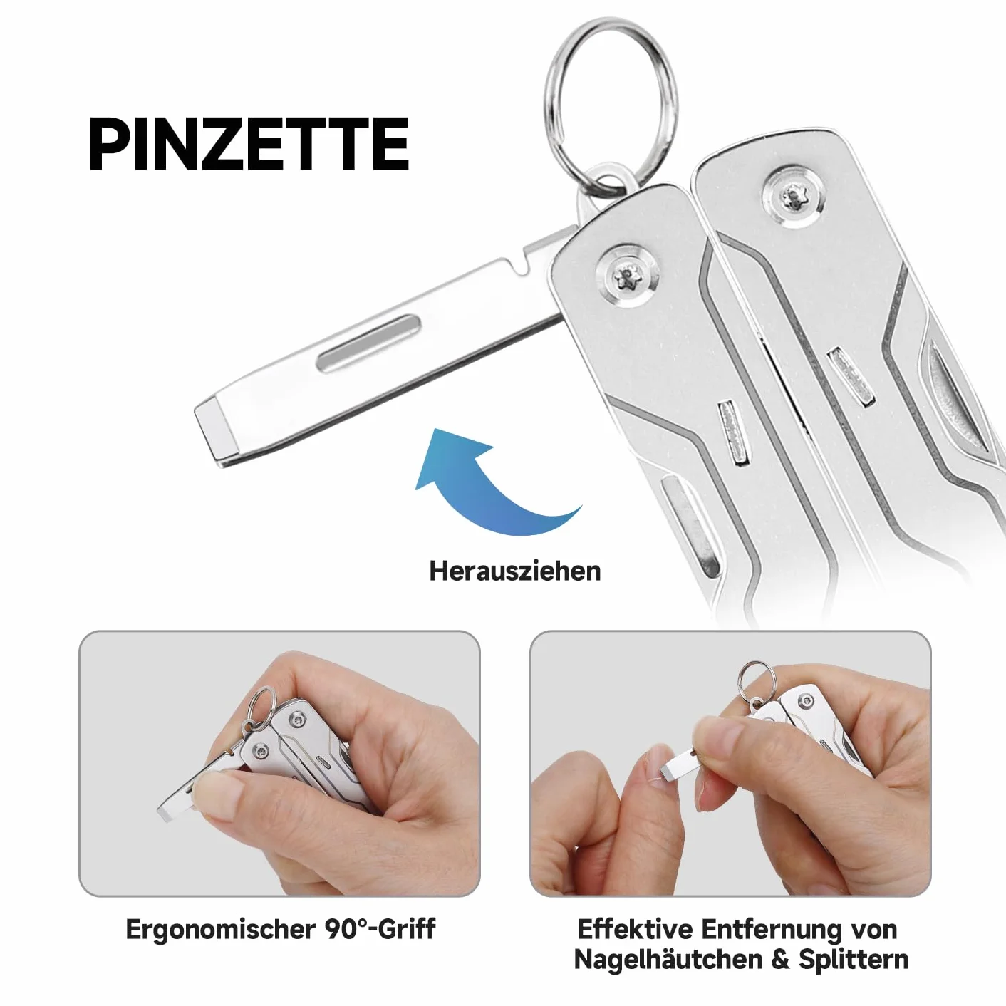 NexTool Wielofunkcyjne mini nożyczki Sailor S0, 8 w 1, mikro narzędzie EDC