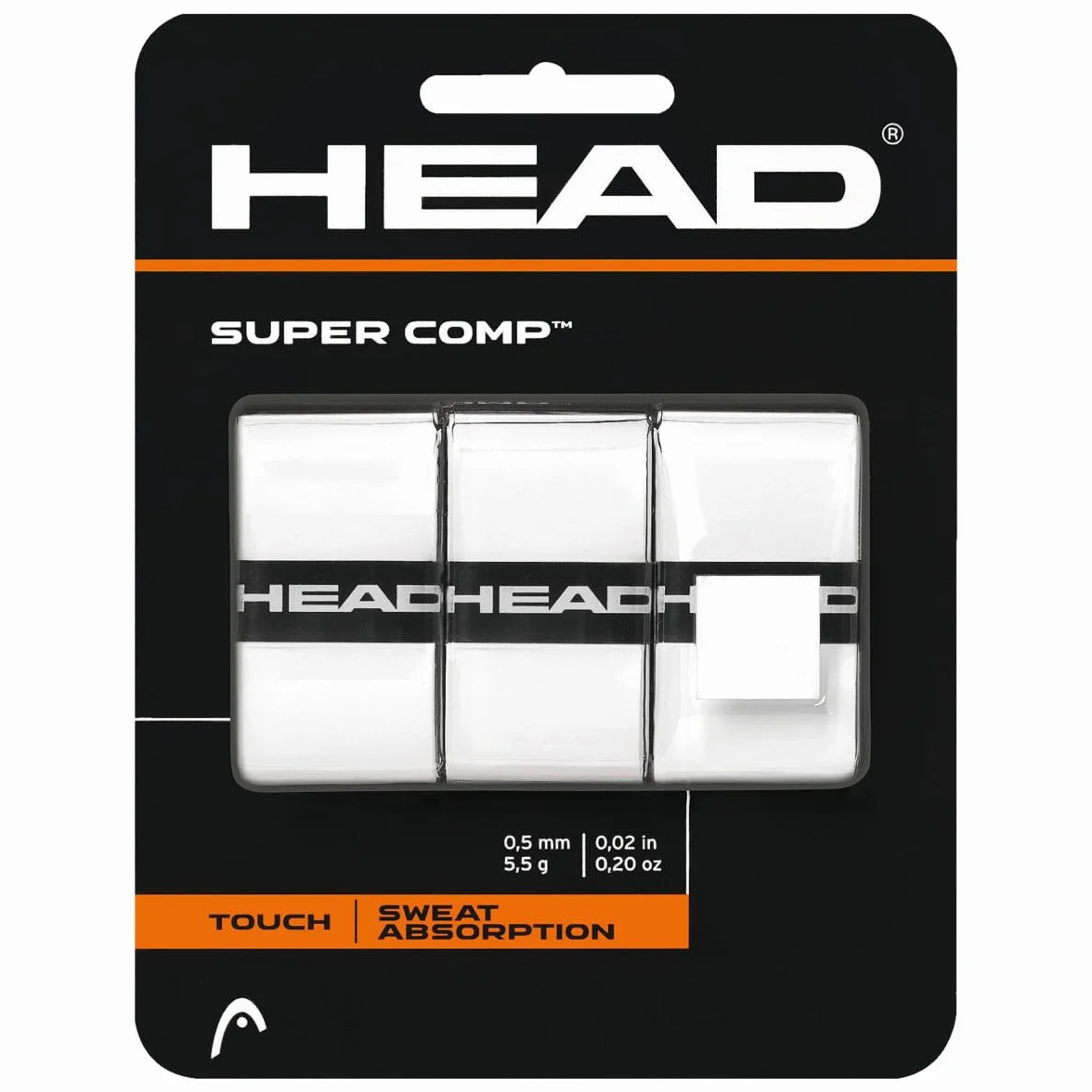 HEAD Unisex Supercomp™ pasek do chwytania, biały, rozmiar uniwersalny UE