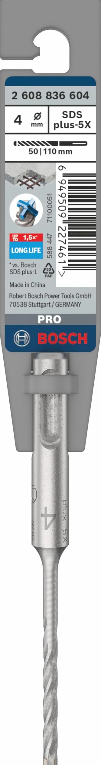 Bosch Akcesoria wiertarka SDSPlus5X 4Esp.Punt.Ce