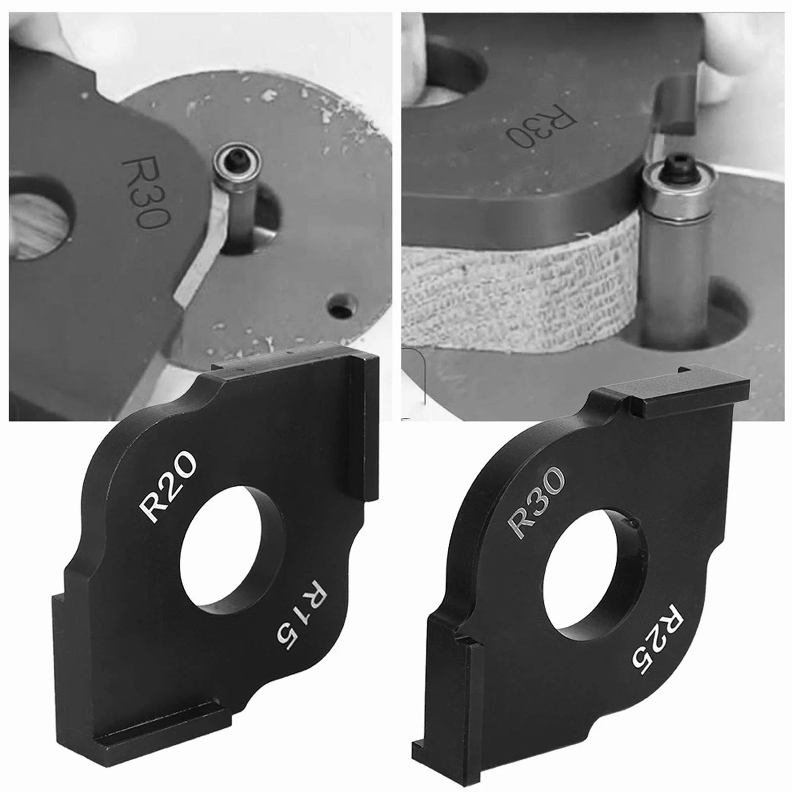 Fafeicy Radius Jig szablony do routera ze stopu aluminium R15/R20 R25/R30