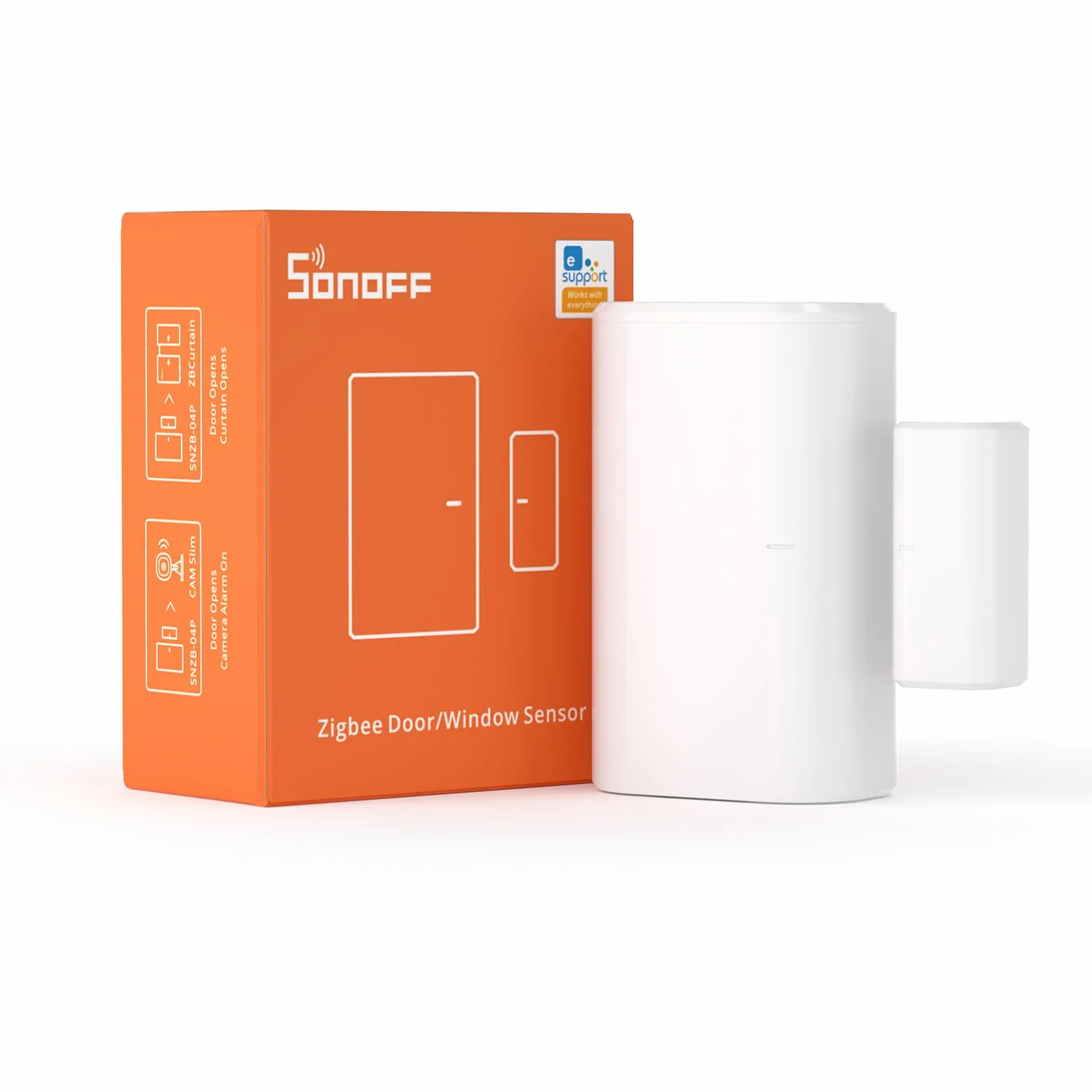 SONOFF SNZB-04P ZigBee Bezprzewodowy czujnik drzwi i okna, kompatybilny z Alexa/Google Home