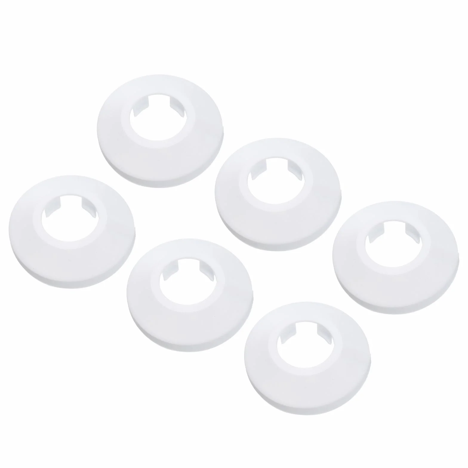 PATIKIL kołnierz osłona rury wodnej plastikowa rozeta 20mm biała 6 szt.
