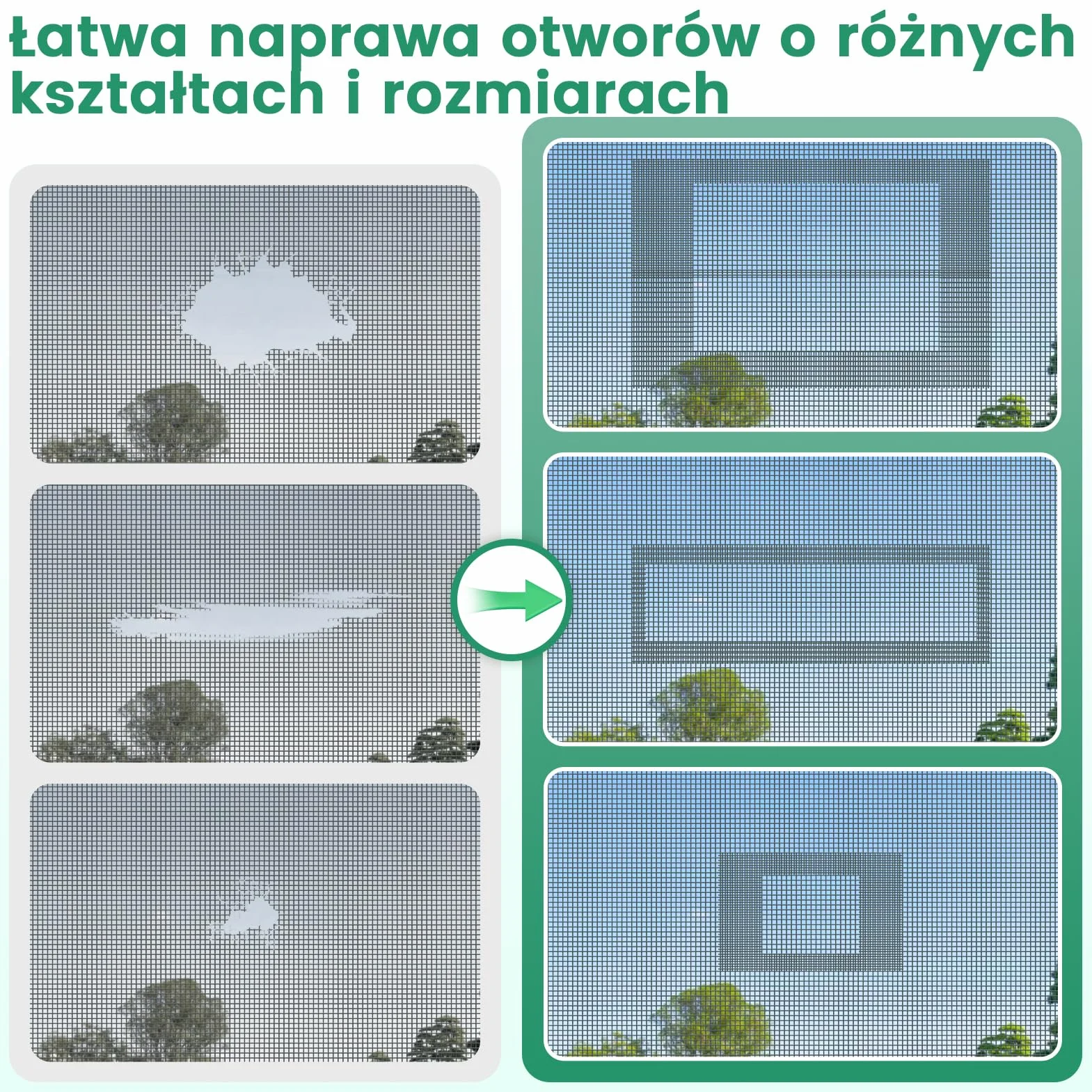 REDTRON taśma naprawcza do moskitiery 48mm×10m Czarny zestaw naprawczy