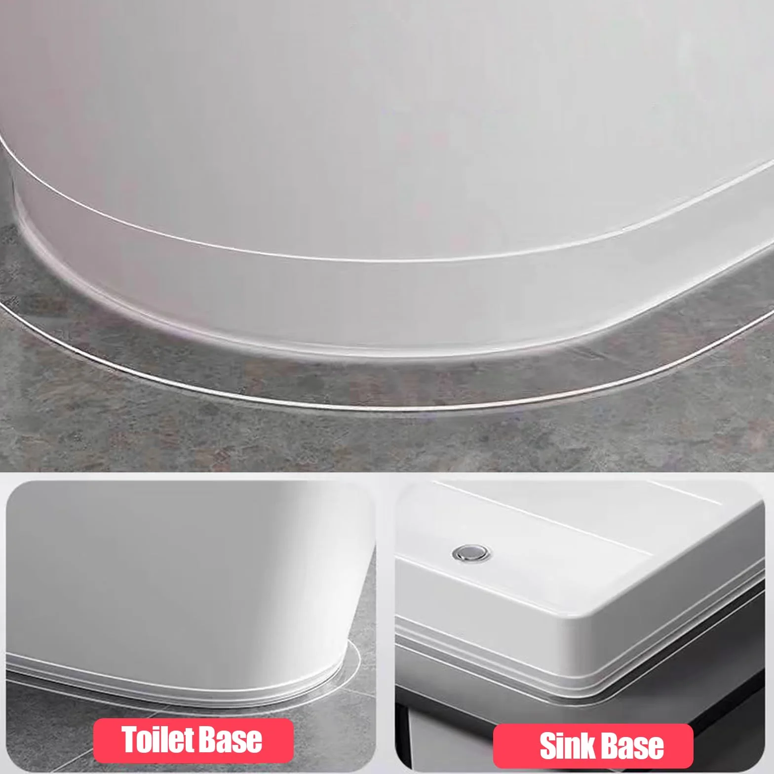 Widen Clear Caulk Tape, przezroczysta taśma uszczelniająca wodoodporna samoprzylepna 50 mm