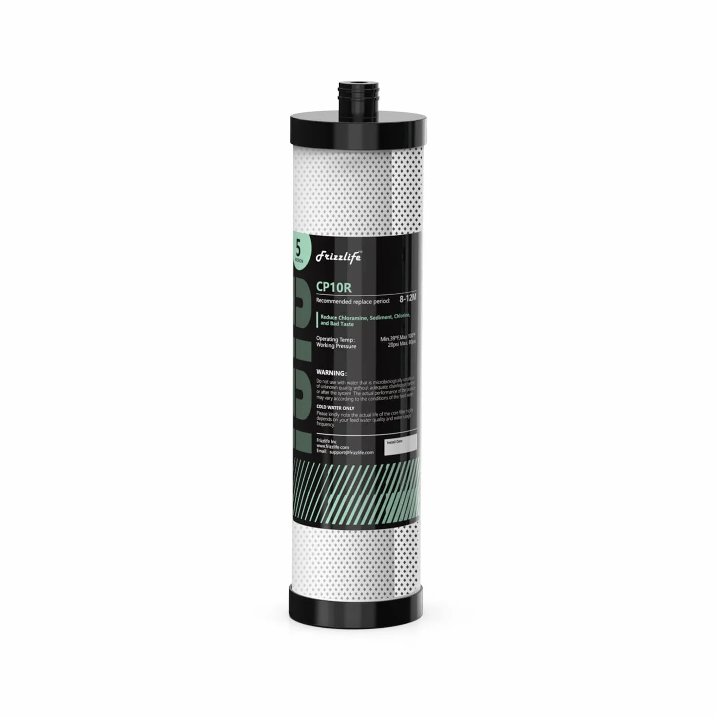 Frizzlife CP10R Wymienny wkład filtrujący do filtra wody pod zlewem TW10