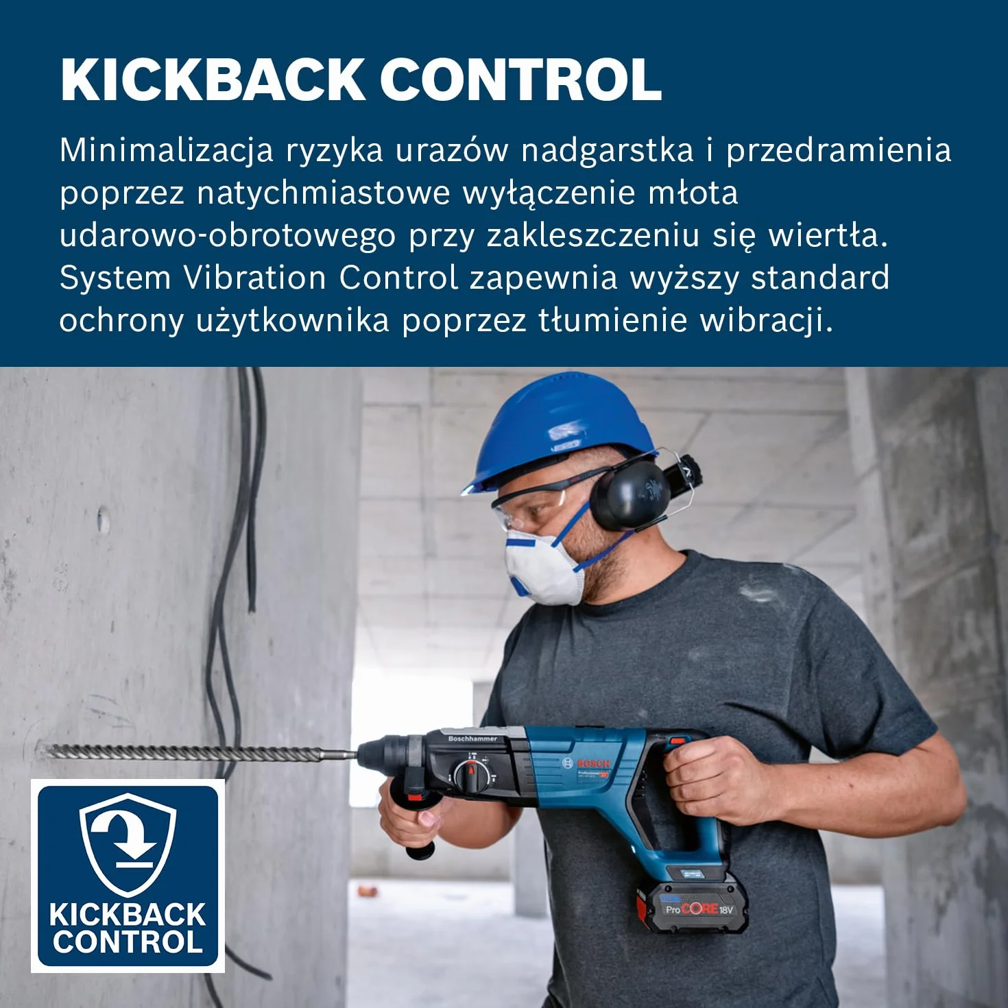 Bosch GBH 18V-28 D akumulatorowy młot udarowo-obrotowy 18 V bez akumulatora i ładowarki