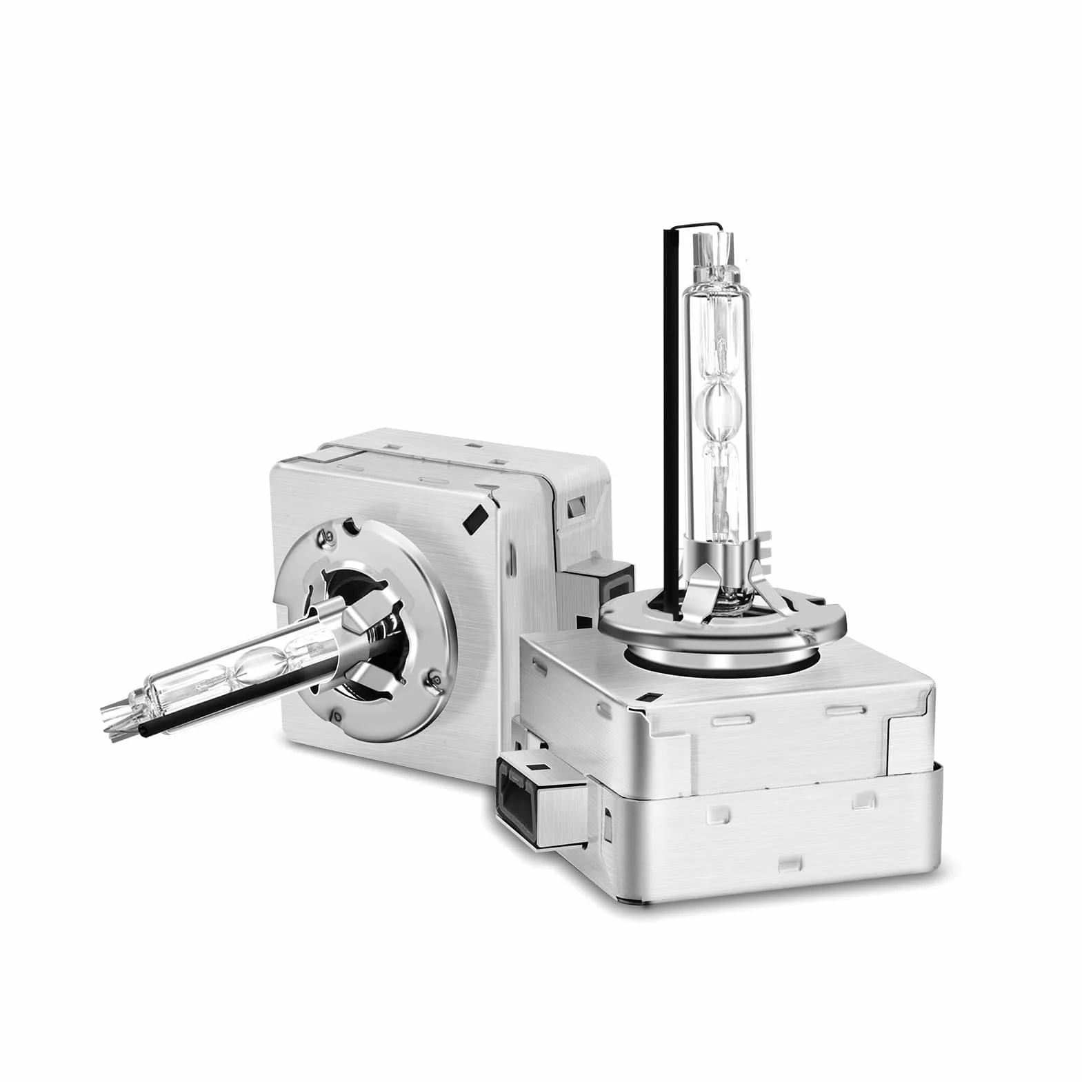 D1S Xenon Brenner 12V 60W–Weiß 6500K D1S Scheinwerferlampe mit Anti-UV & Zulassung – OEM-Ersatz für Abblendlicht & Fernlicht PK32d-2– 2 Stück