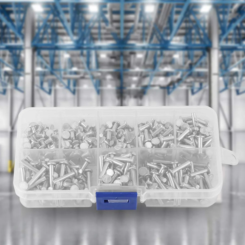 Nity Pełne Aluminium M3 3mm 400 Sztuk z Łbem Płaskim 4mm 16mm Długość