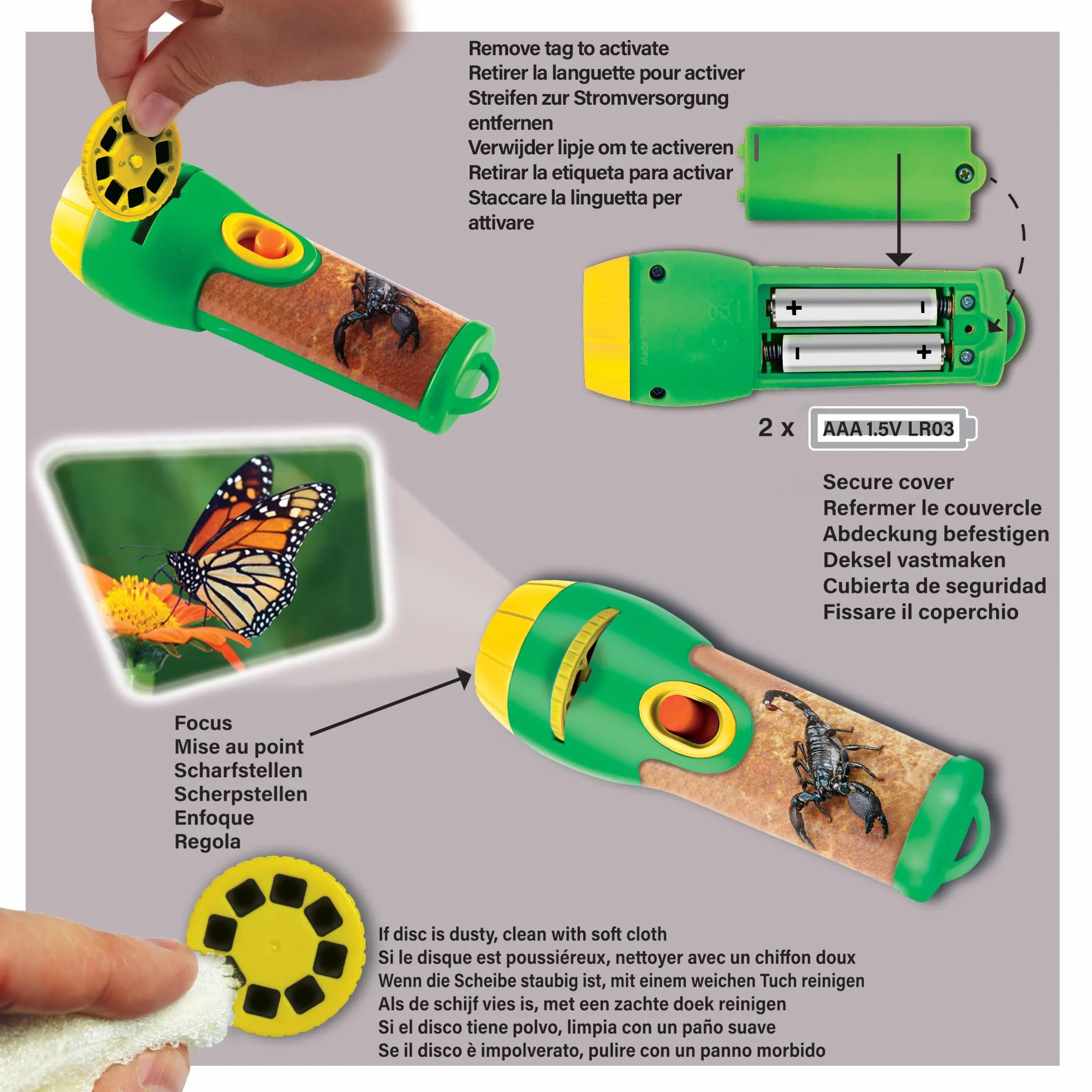 Natural History Museum Creepy Crawly Torch and Projector