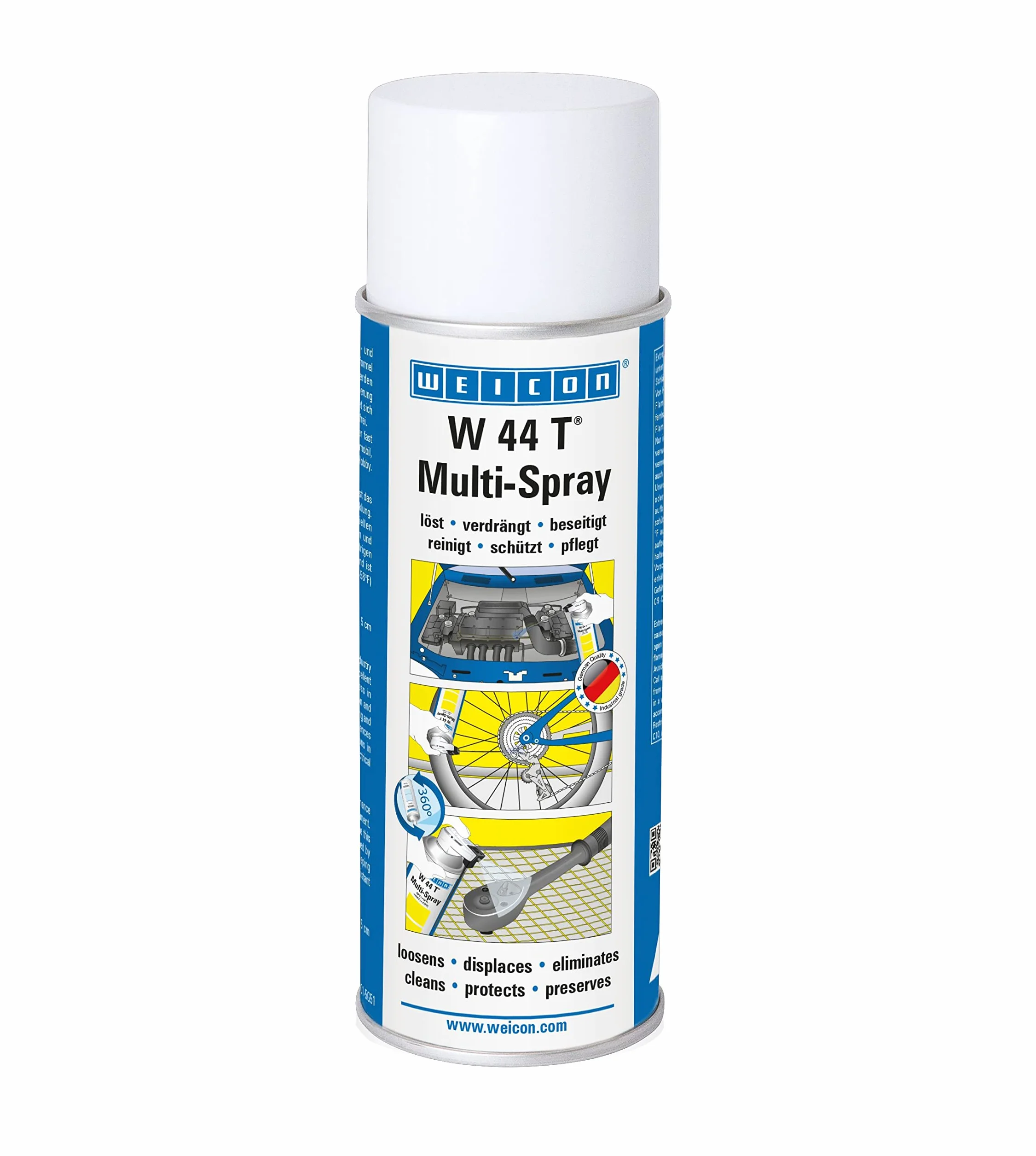 WEICON W 44 T Multi-Spray 200 ml olej wielofunkcyjny 5-w-1 penetrujący odrdzewiający antykorozyjny smarujący konserwujący