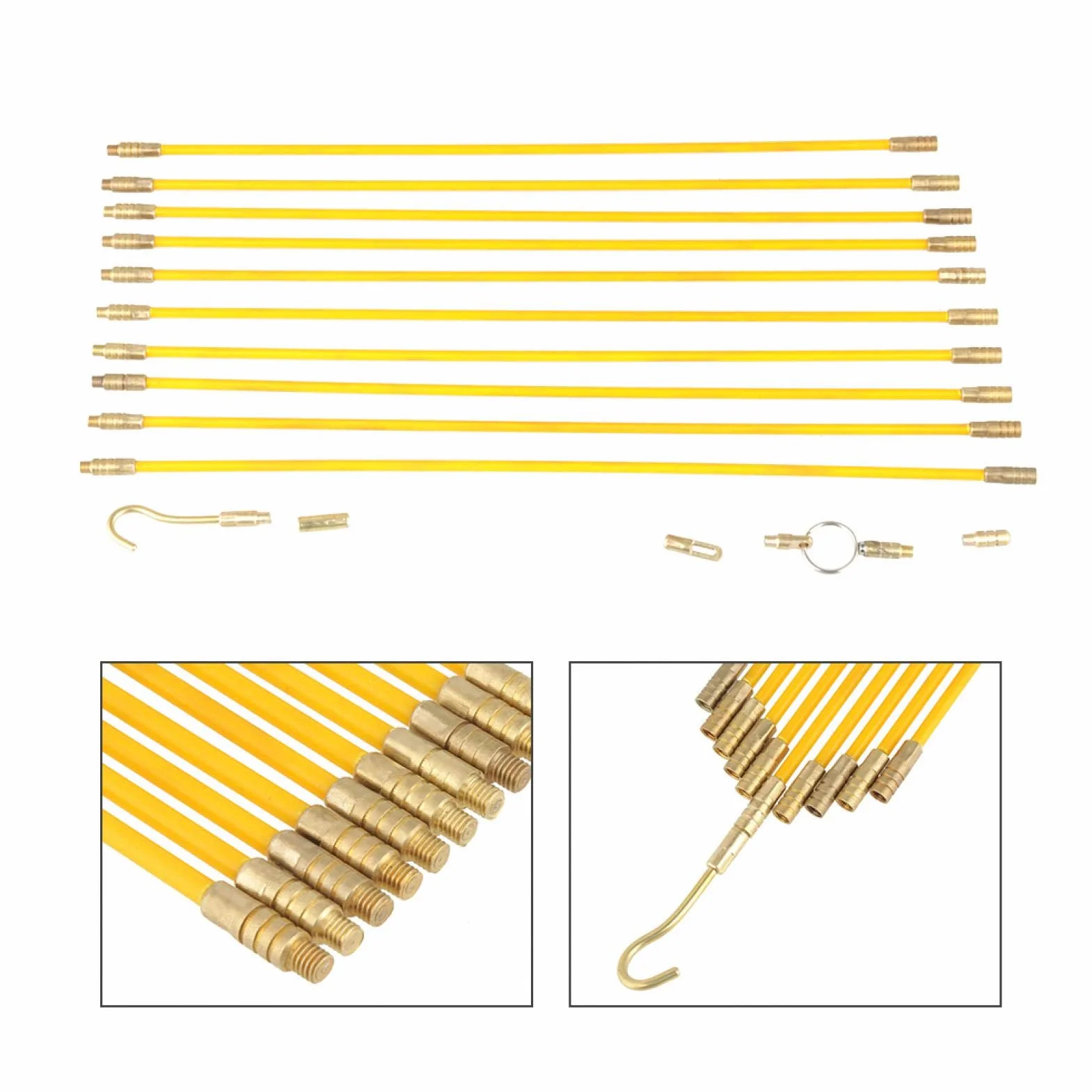10 Sztuk 4mm Kabel z Włókna Szklanego Zestaw Prętów Kablowych