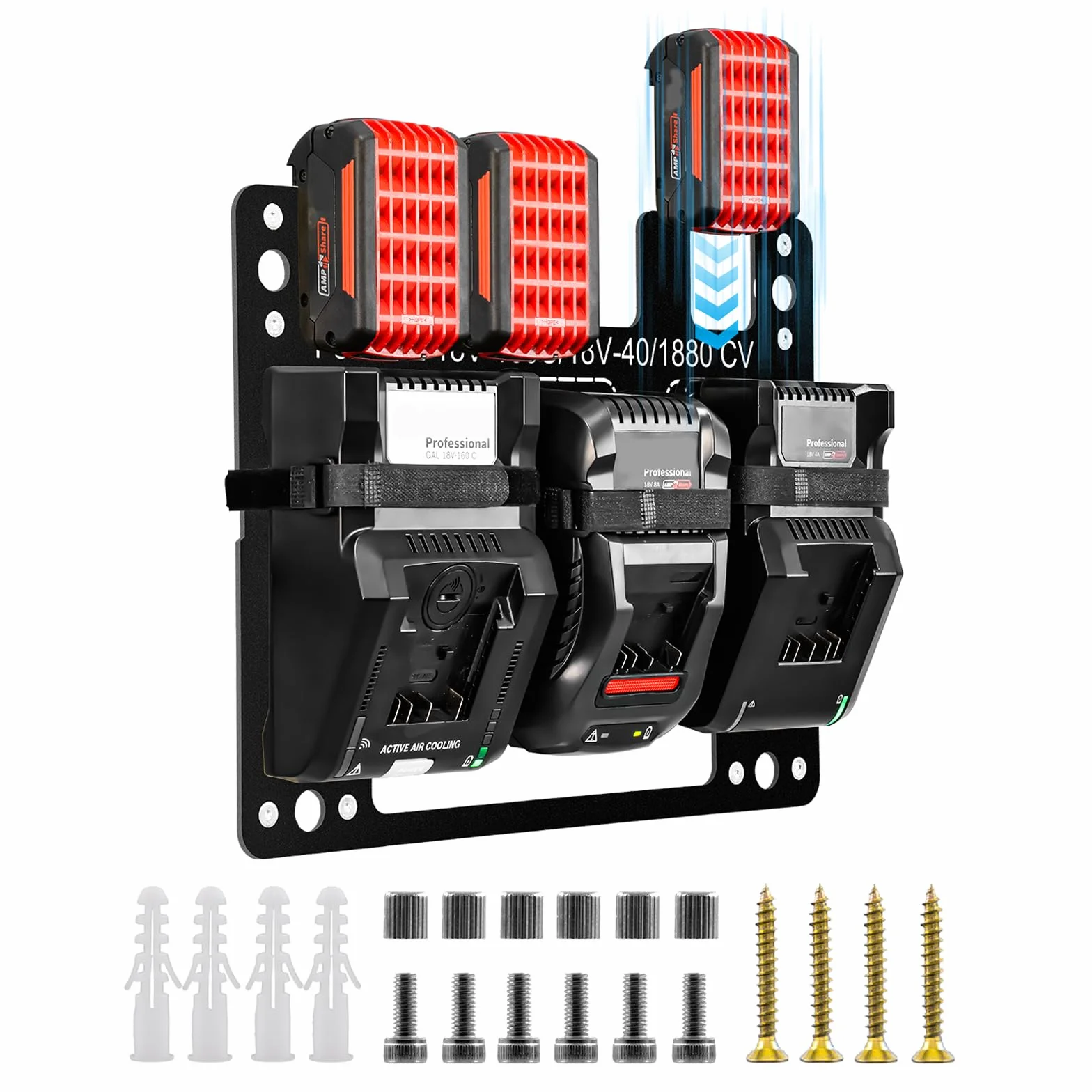 Bosch metalowy uchwyt ścienny na akumulator 18 V