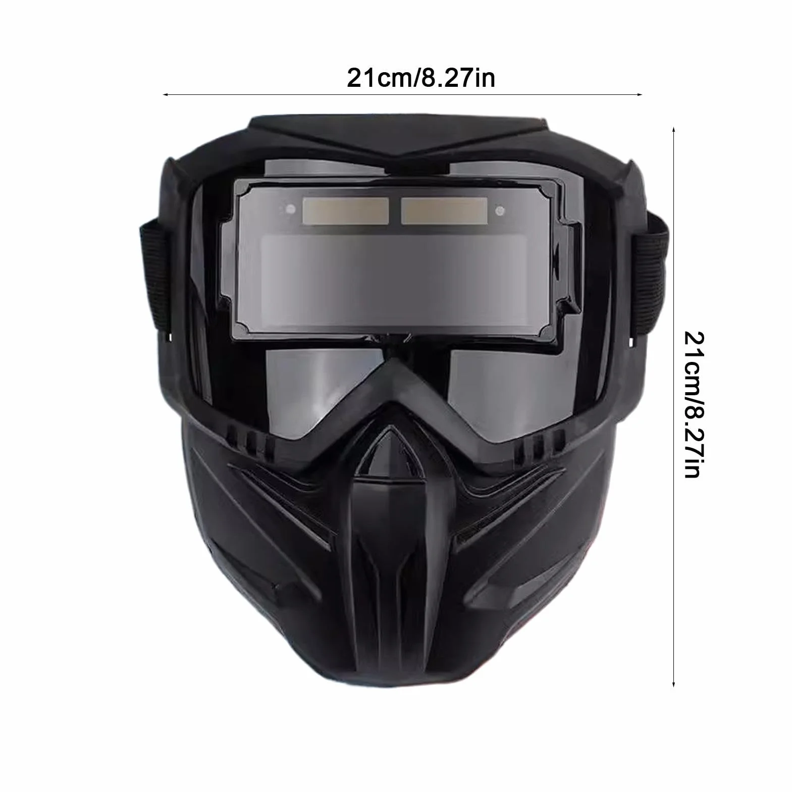 Kask spawalniczy z automatycznym przyciemnianiem, antyodblaskowa, duży widok, oddychająca, termoizolacyjna, pełna osłona twarzy