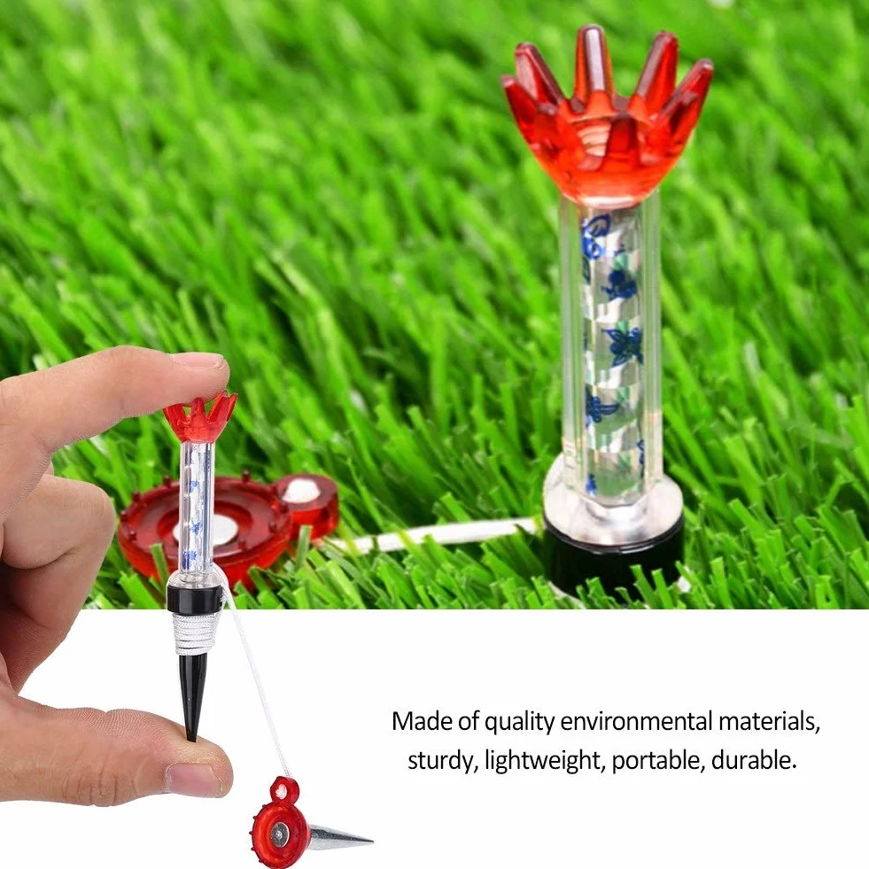 Vobor Golf Magnet Tee - Magnetyczny plastikowy zestaw koszulek golfowych, akcesoria treningowe wielokrotnego użytku, 80 Mm narzędzie treningowe dla golfisty, niebieski i czerwony (4 sztuki)