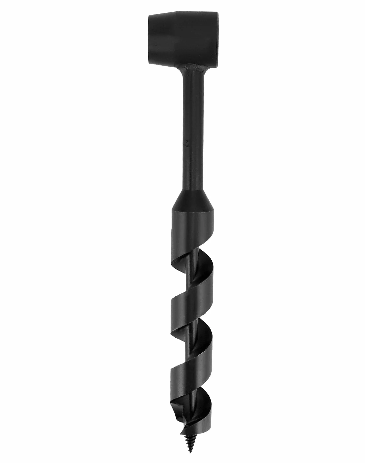 QWORK Wielofunkcyjna wiertarka ręczna 25 x 230 mm stalowa do bushcraft kempingu