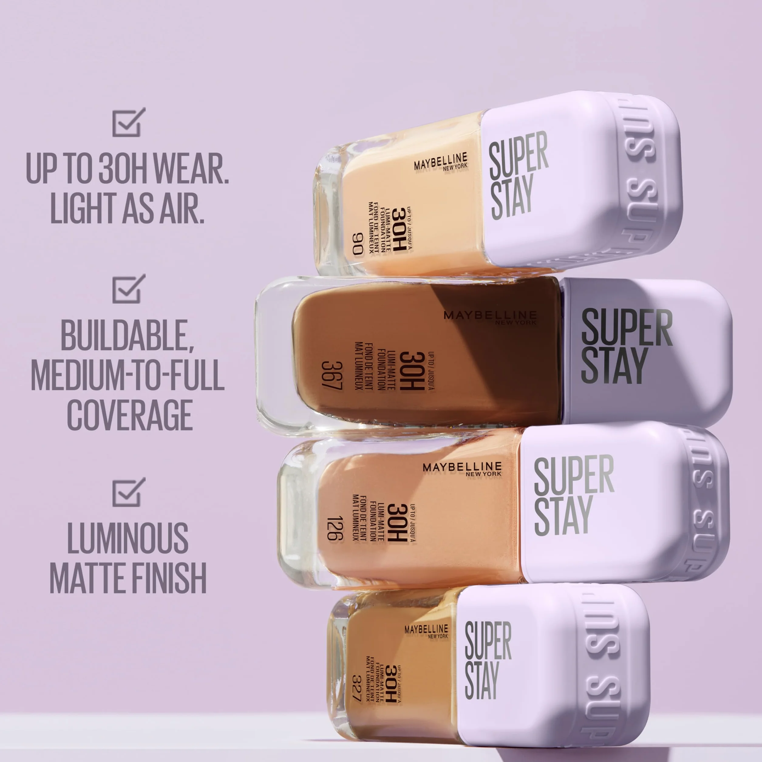 Maybelline New York podkład pod makijaż, do 30H, matowe wykończenie, Lumi Matte, odcień 248