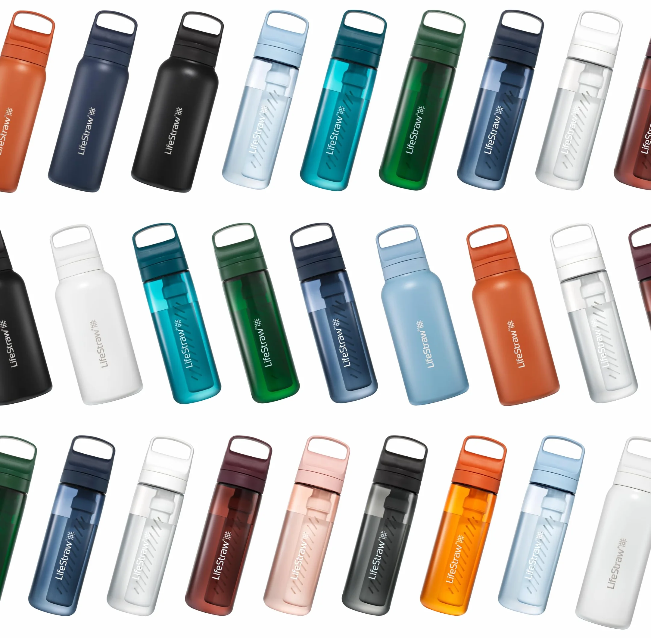 LifeStraw Go Series Wymienny mikrofiltr membranowy do butelki na wodę z dołączonym filtrem węglowym