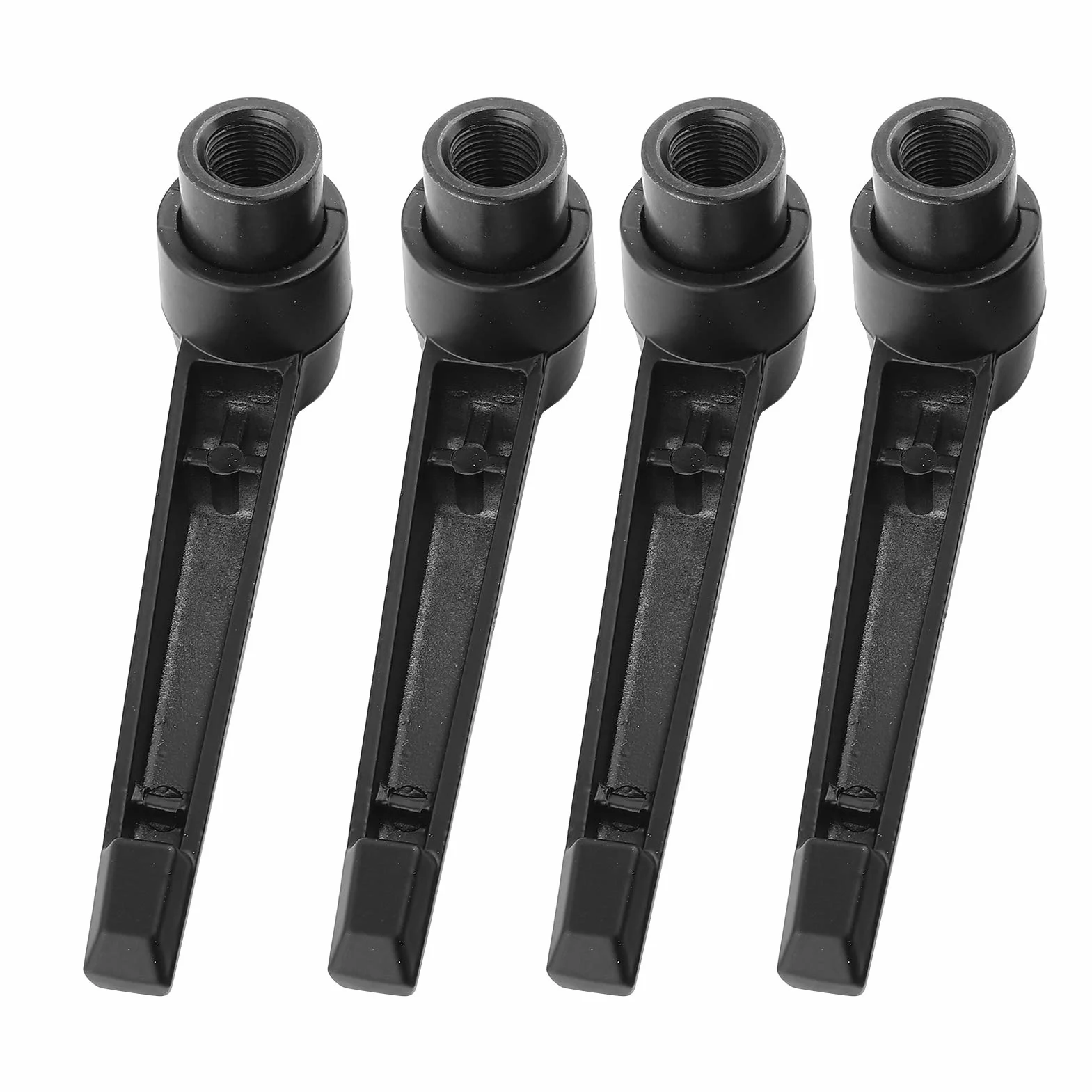 Regulowany Uchwyt Mocujący z Gwintem Żeńskim, Stal Nierdzewna, Czarny, M4/M5/M6/M8/M10/M12, 50-95mm, 4 Sztuki, do Maszyn Pakujących i Obrabiarek