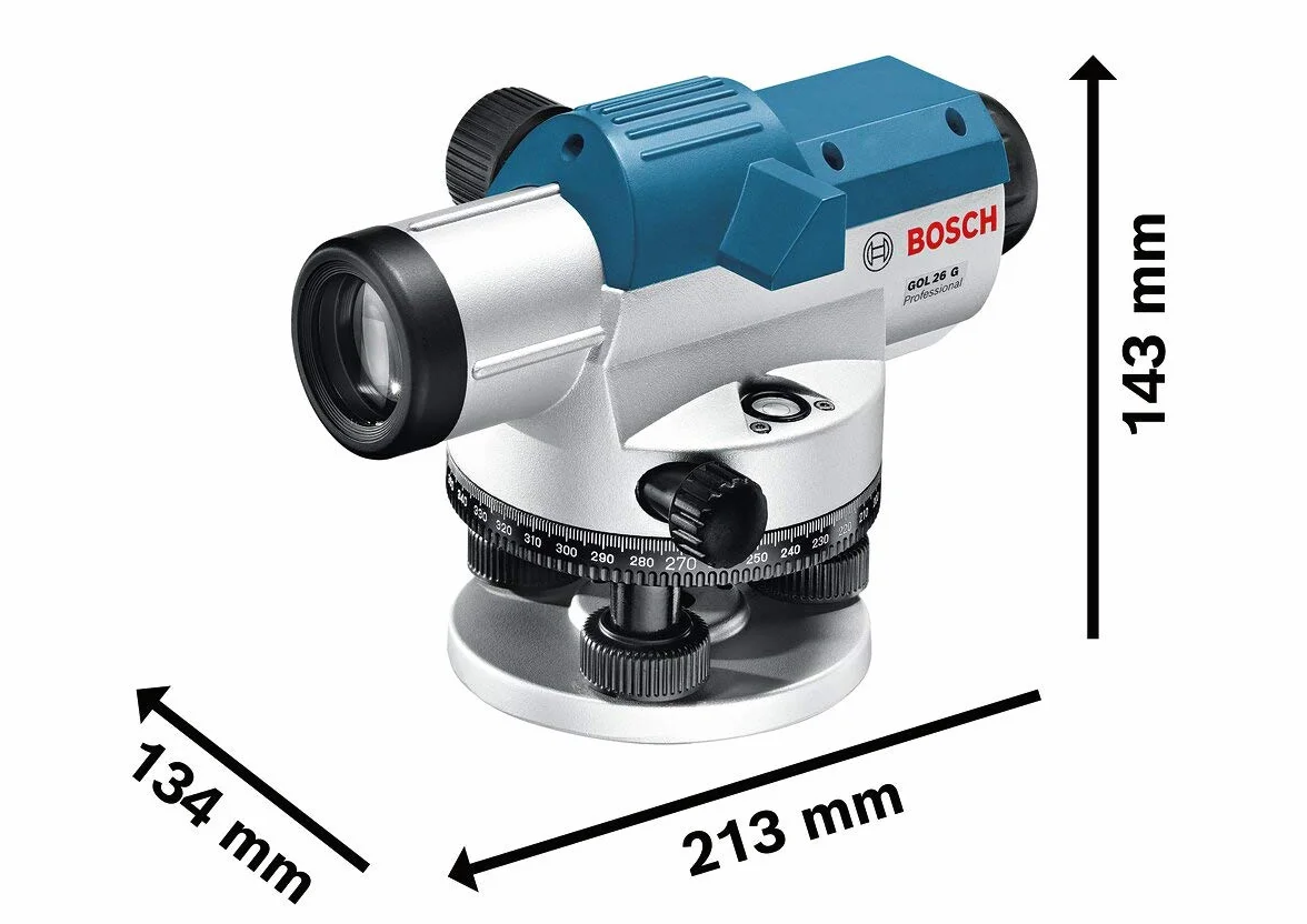 Bosch Professional Niwelator optyczny GOL 26 G 26x 400 gradów 100 m walizka