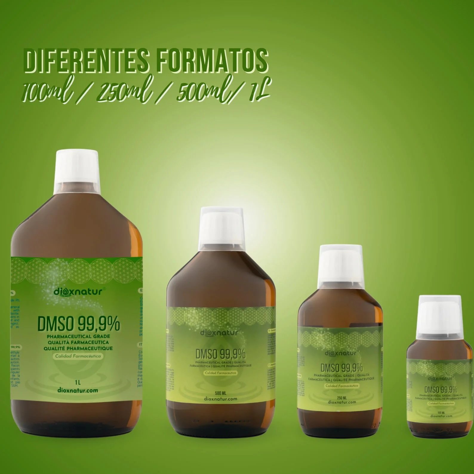 DMSO 99,9% 250 ml dimetylosulfotlenek klasy farmaceutycznej - butelka ze sprayem ze szkła bursztynowego
