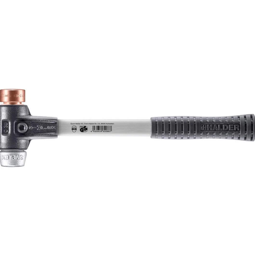 Halder SIMPLEX Młotek z miękkimi obuchami 30mm z miedzi i metalu lekkiego