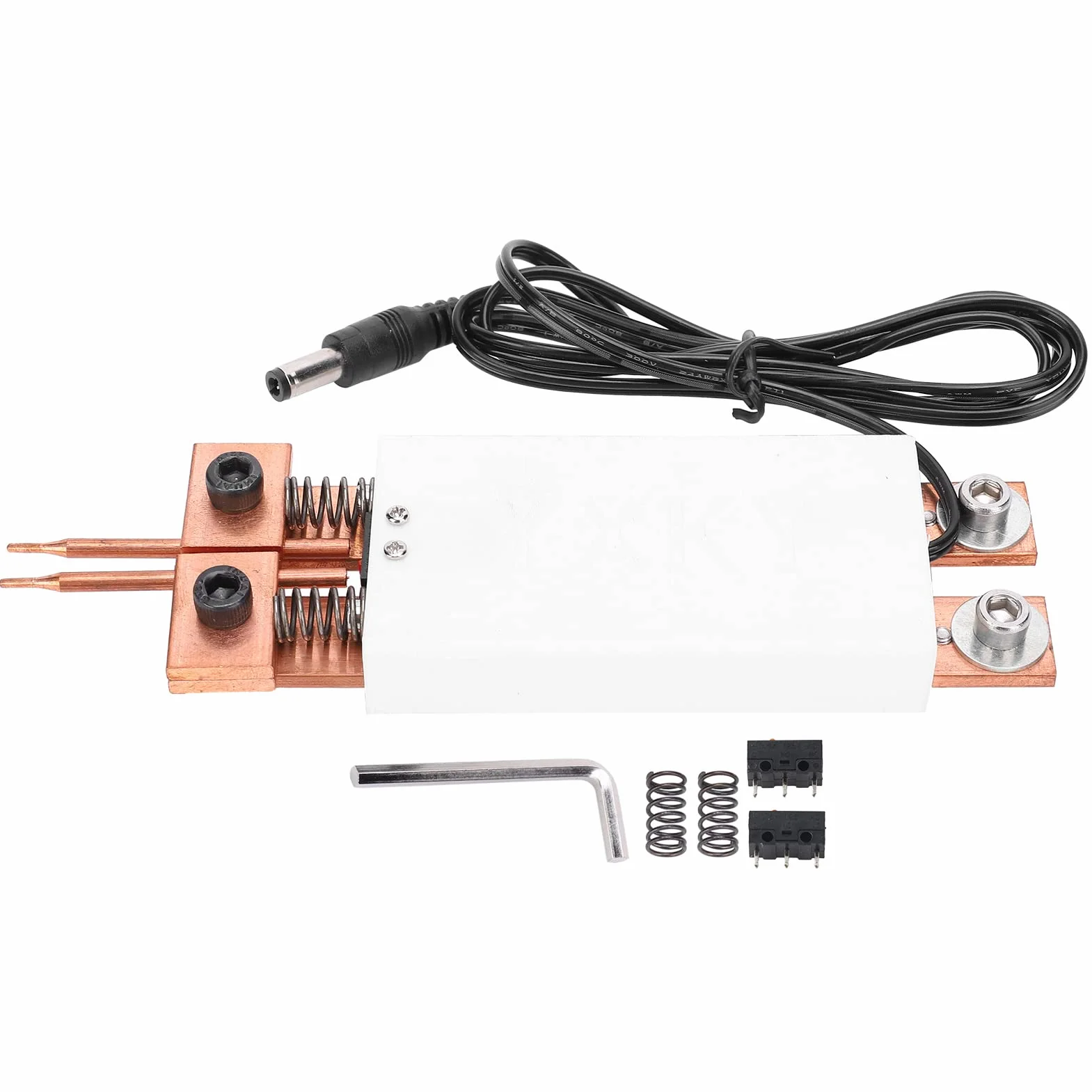 Ręczna zgrzewarka punktowa DC4-12V biała zintegrowana DIY automatyczny spust