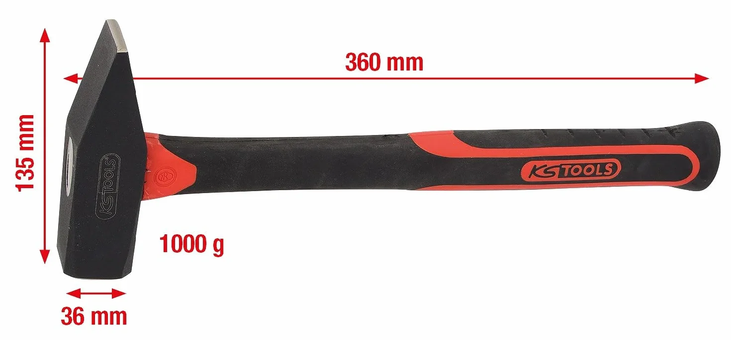 KS Tools 142.1401 Mlotek stolarski 1000g wlókno szklane