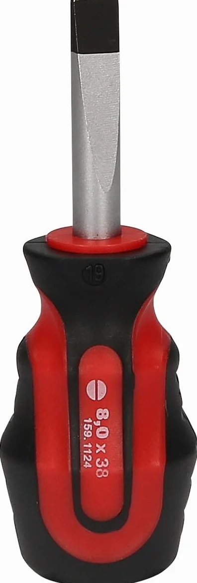 KS Tools ERGOTORQUEplus wkrętak płaski 8mm krótki