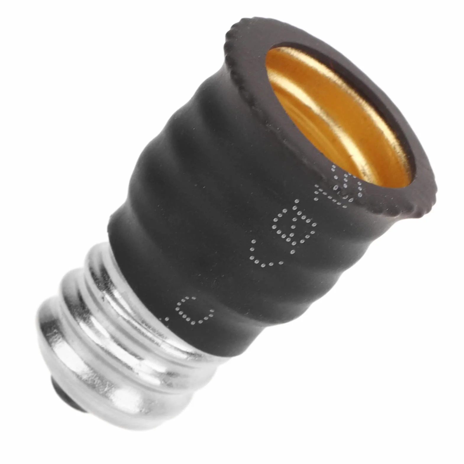 Adapter E12 na E14 6 szt. Prosty Praktyczny PC Miedź Czarny