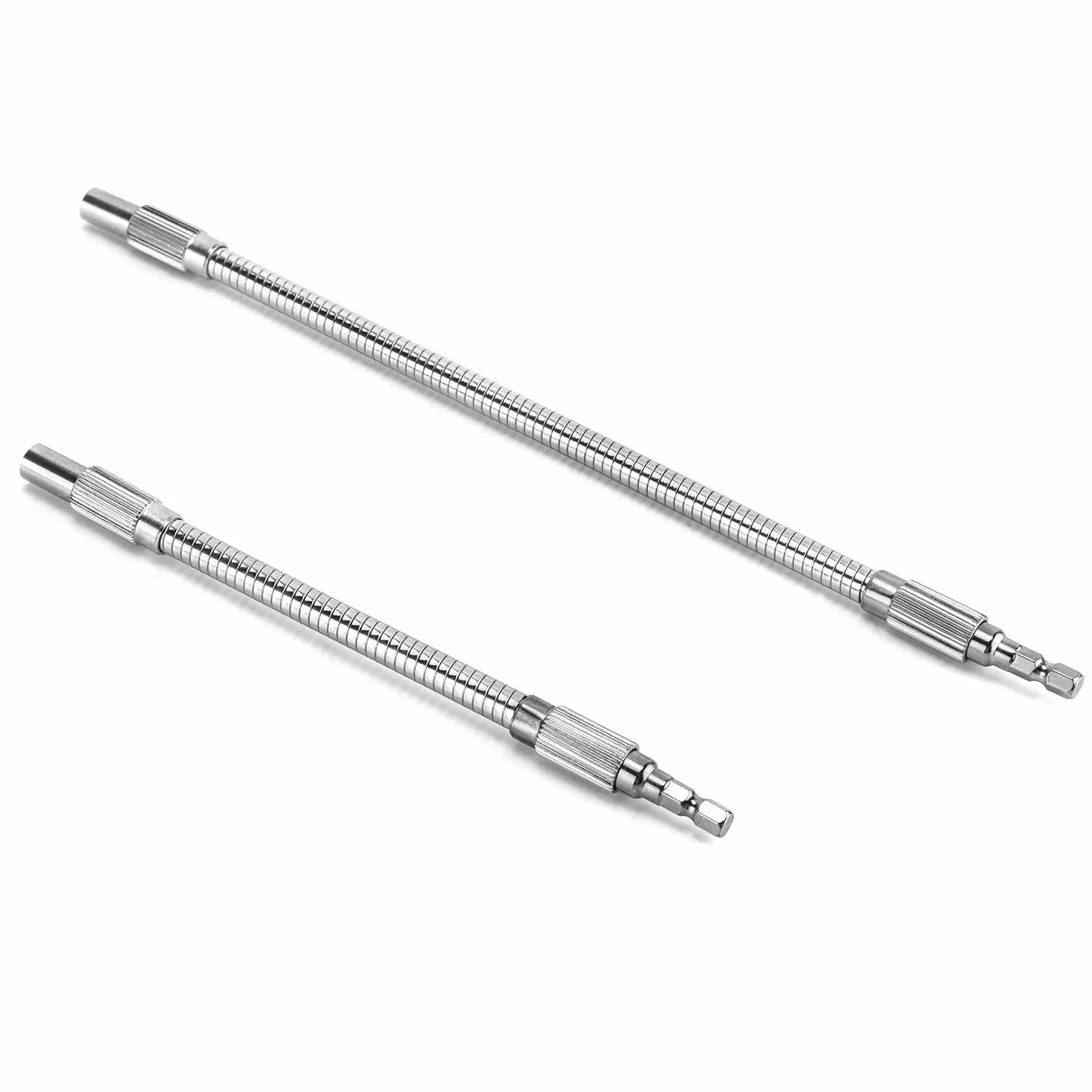 QWORK Wkrętak z elastycznym przedłużeniem 6,35 mm / 1/4", 200 mm i 300 mm (2 sztuki)