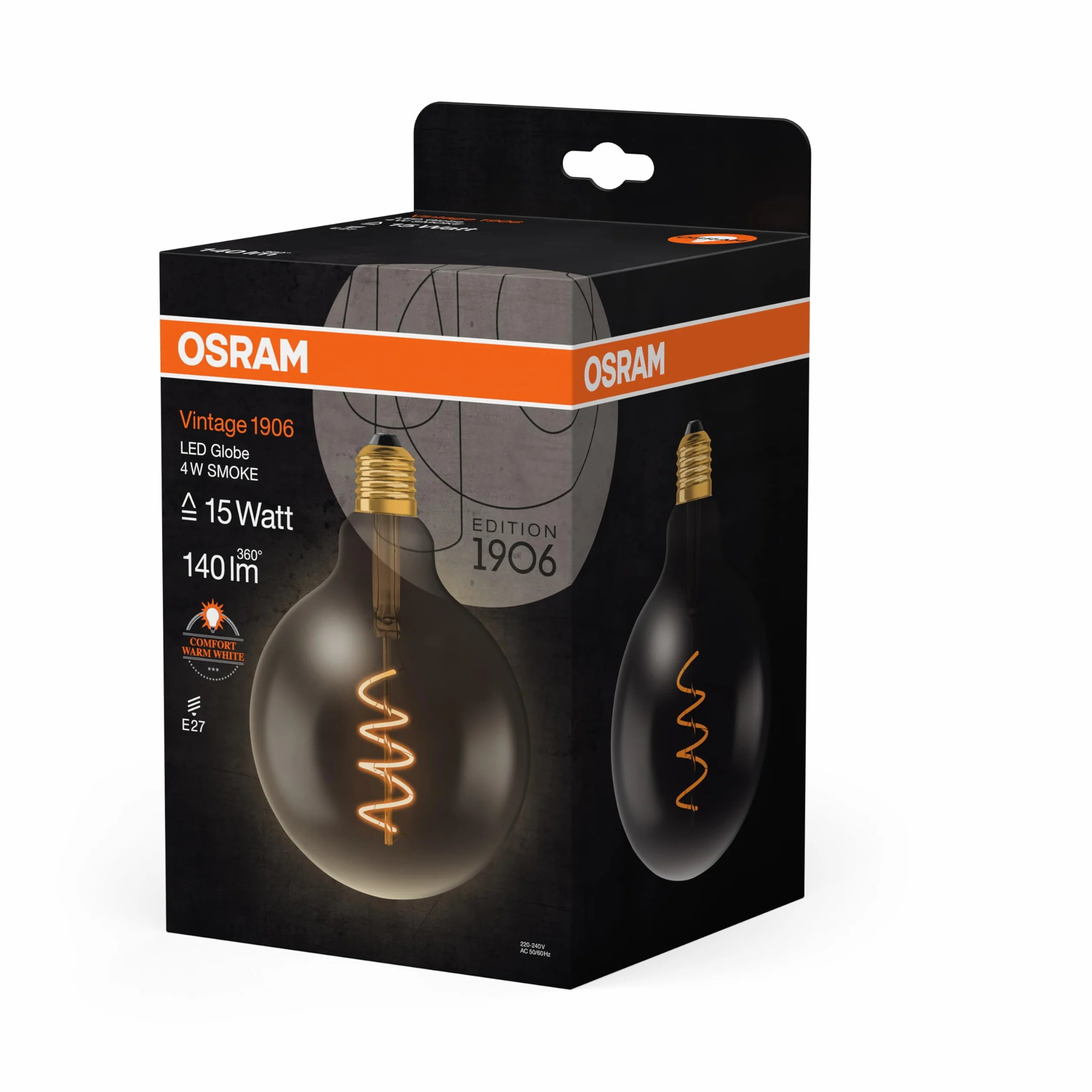 OSRAM Lampa LED E27 1800K 5W Vintage 1906 Ciepłe Światło