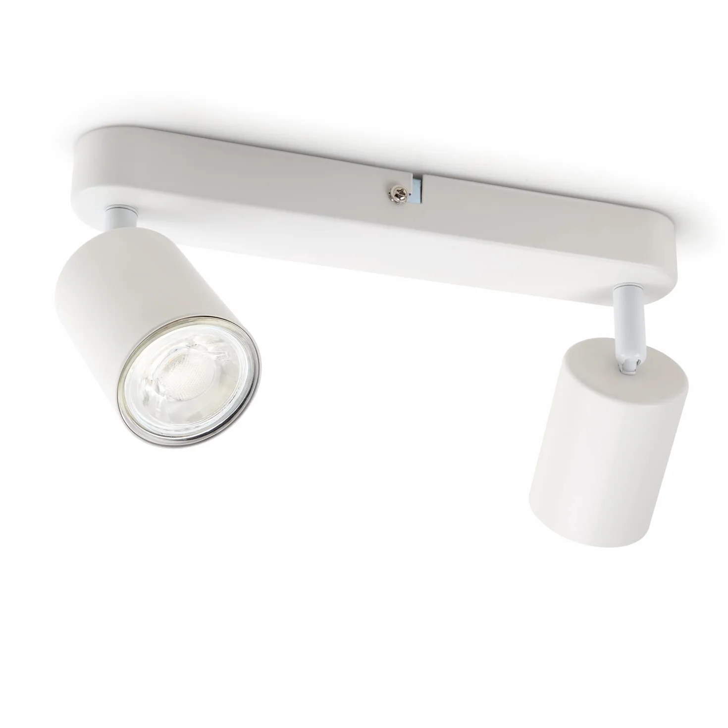 Lampa sufitowa LED GU10 230V biała obrotowa retro vintage