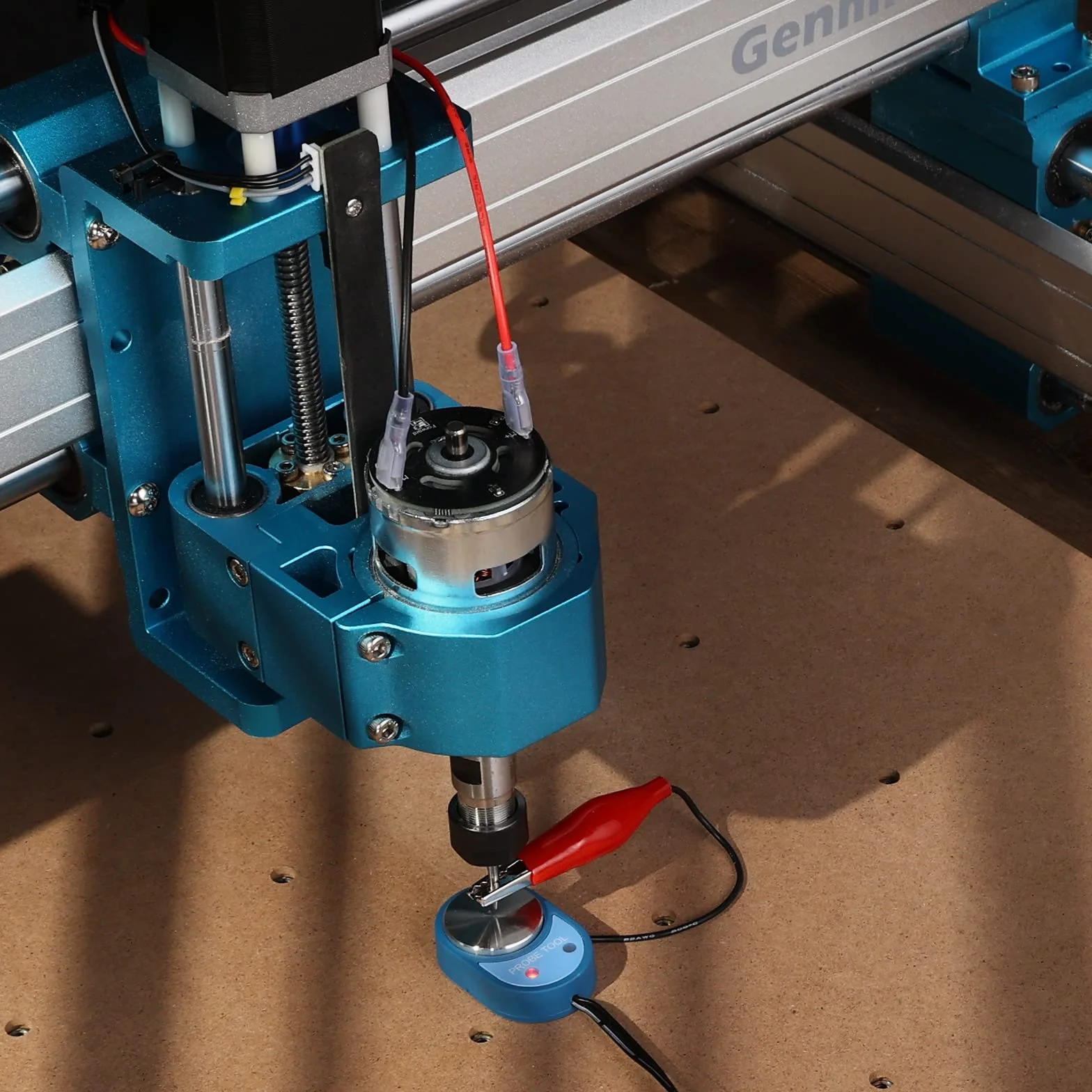 Genmitsu Rozszerzenie do maszyny do grawerowania CNC, narzędzie do optycznej regulacji osi Z, czujnik dotykowy z wyświetlaczami kontrolnymi, kompatybilne z Genmitsu 3018-PROVer V2, 3020 PRO MAX V2