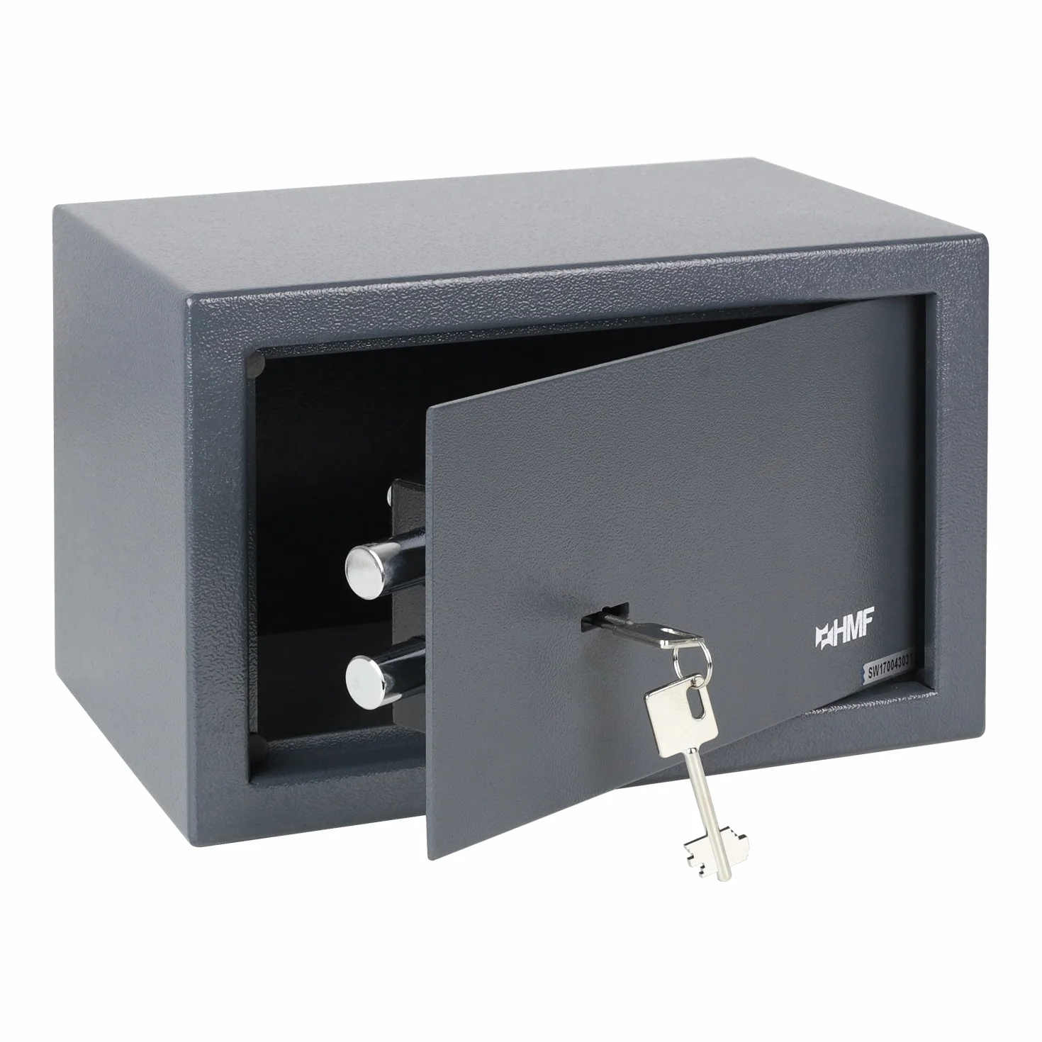 HMF 49200-11 sejf domowy na podwójny zamek, 31 x 20 x 20 cm, antracyt