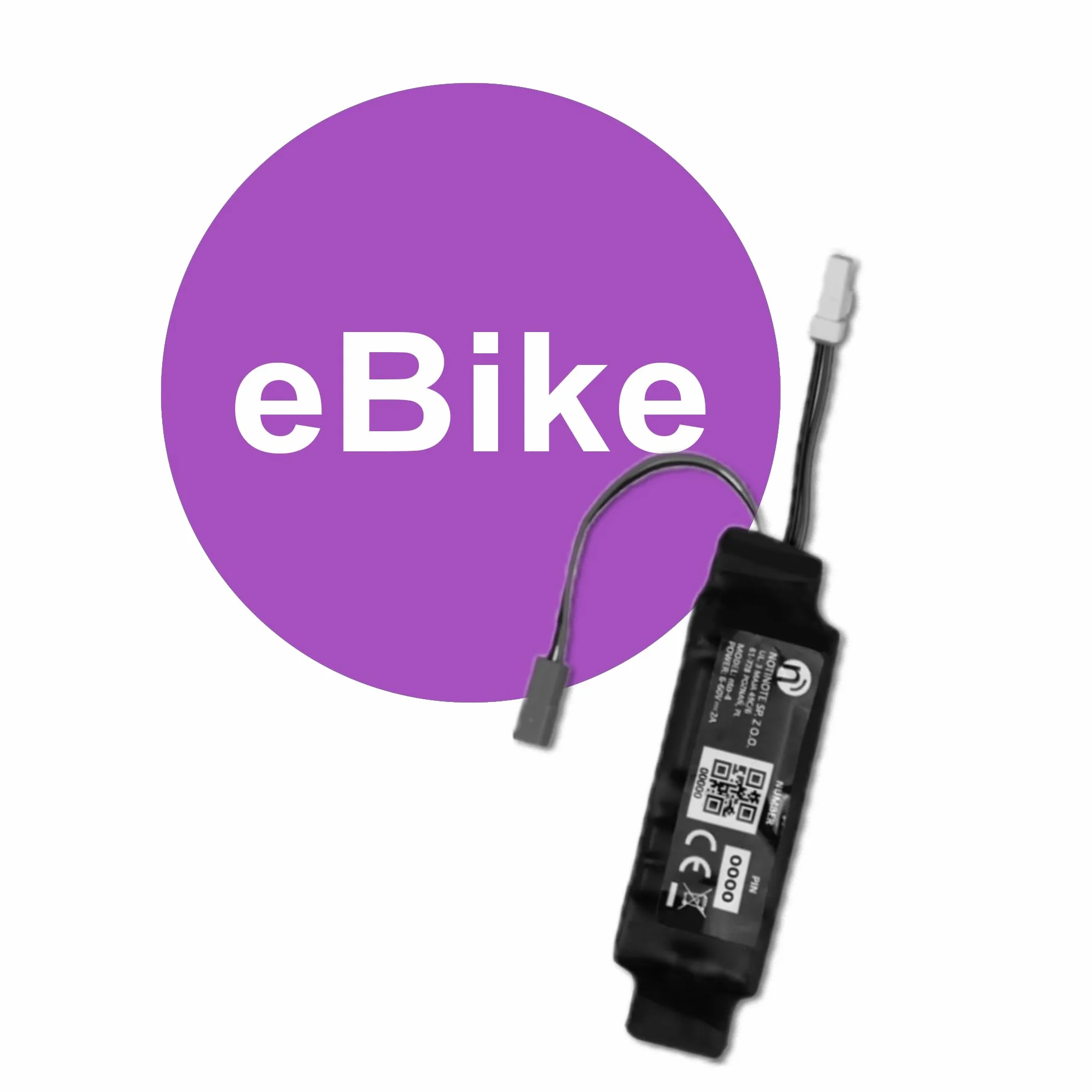 Tracker GPS dla E-rowerów, kompatybilny z silnikami SHIMANO | Alarm antykradzieżowy bez subskrypcji | Monitorowanie lokalizacji w czasie rzeczywistym, geofencing | Wyprodukowany w Europie