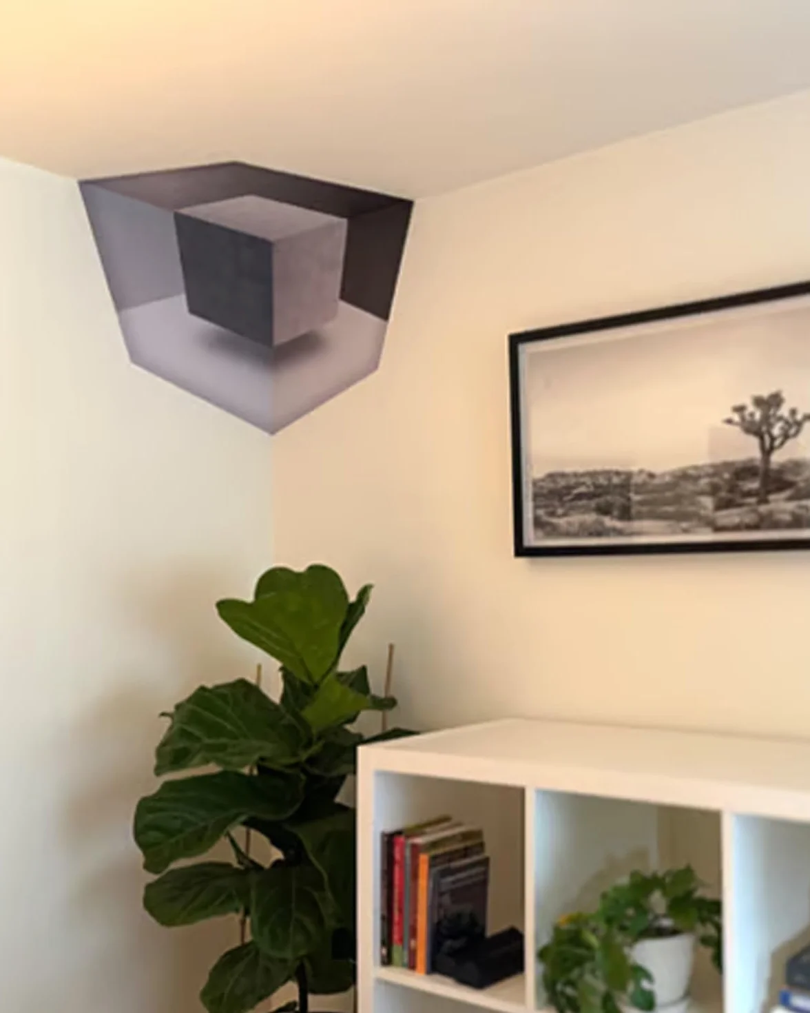Impossible Corners sztuka ścienna 3D naklejka narożna stereoskopowa naklejka na kostkę graficzny obraz