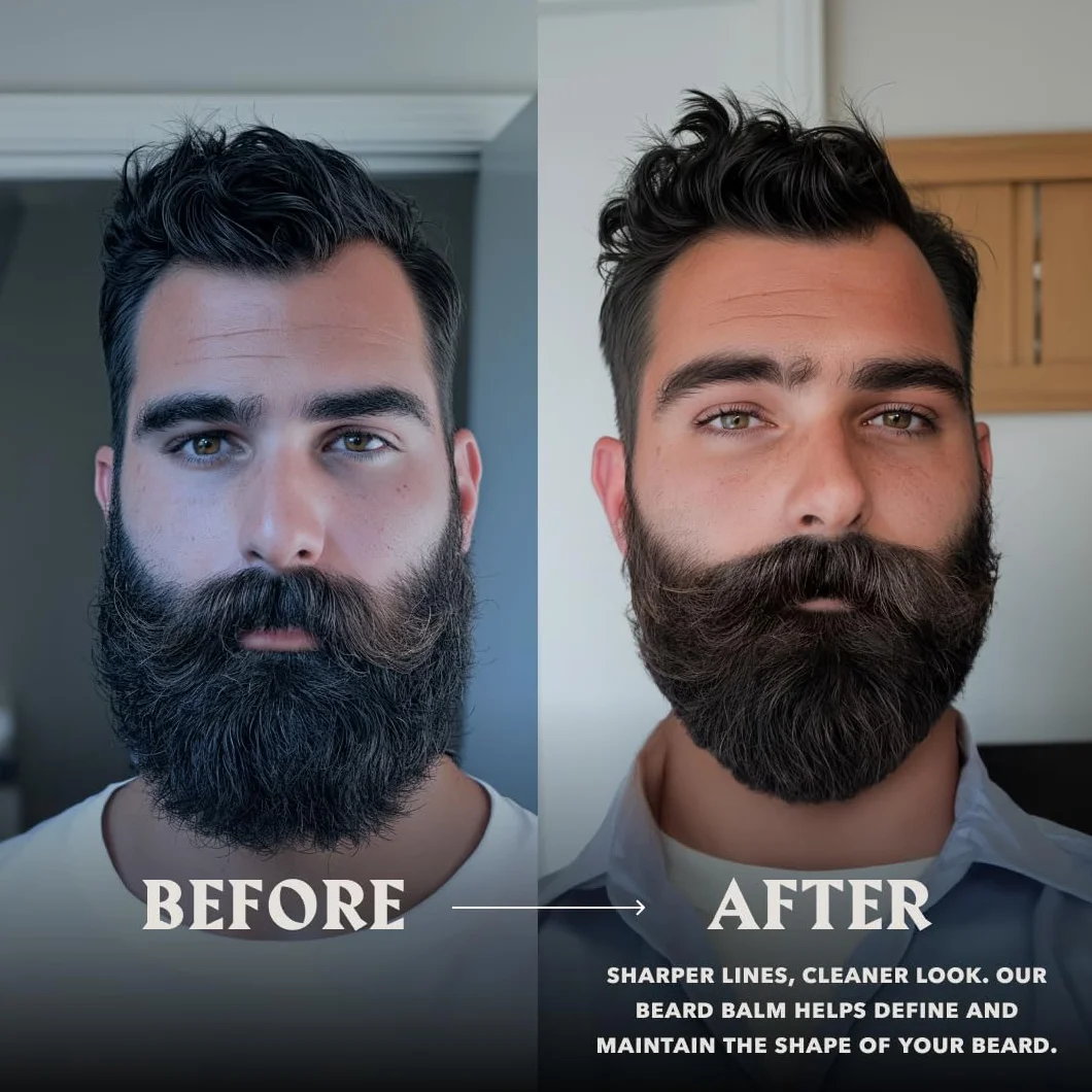 Striking Viking Beard Oil and Balm - Leave in Beard Conditioner - Tames, Styles, Softens, Moisturizes Beards and Mustache - Made with All Natural and Organic Argan and Jojobo, Olejki waniliowe
