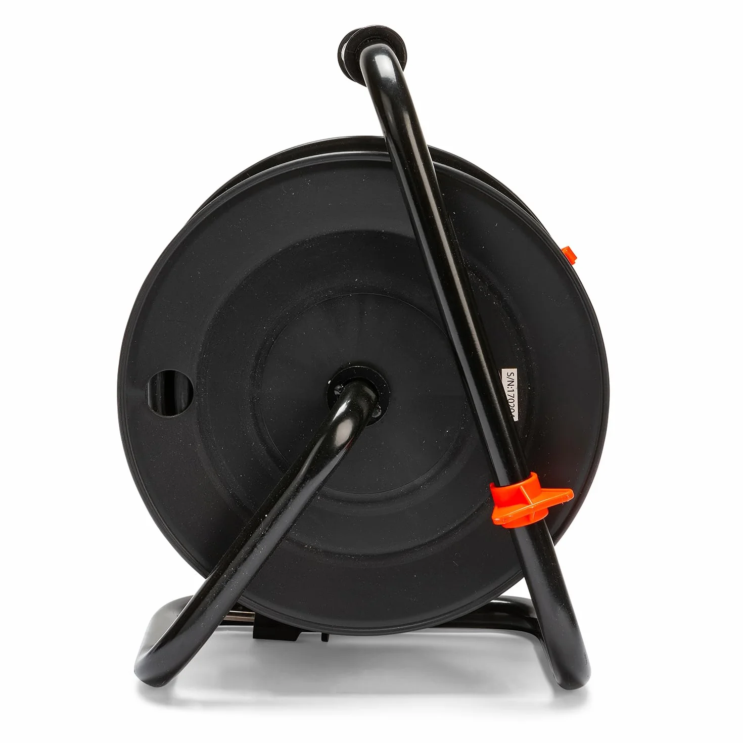 Velamp REEL-FR-40 Rallonge Prolongateur électrique 40 m avec enrouleur 4 Prises 16 A section 3G1,5 mm² + coupe-circuit. Noir et Rouge