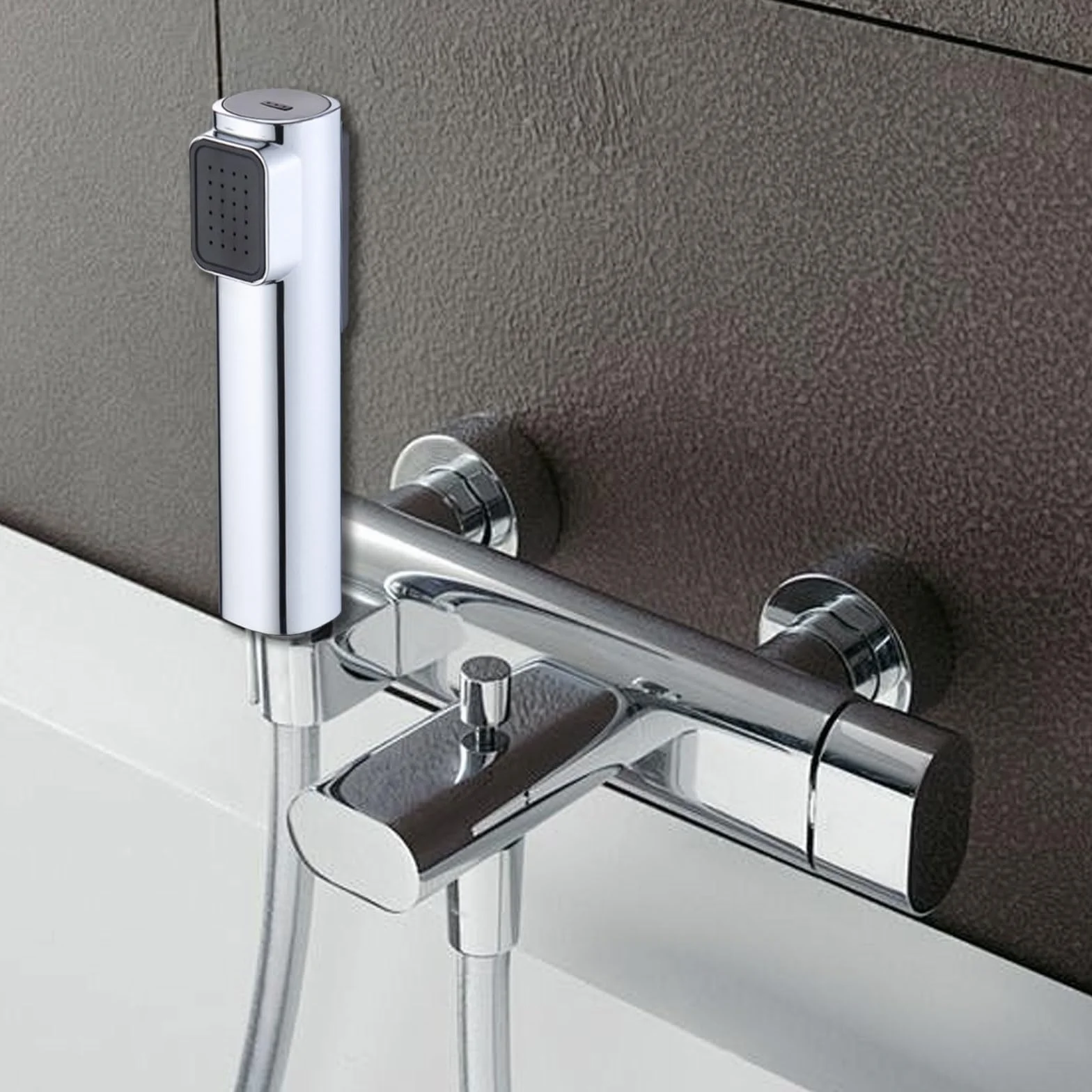 Bidet słuchawka prysznicowa z podwójnym strumieniem, dysza ABS